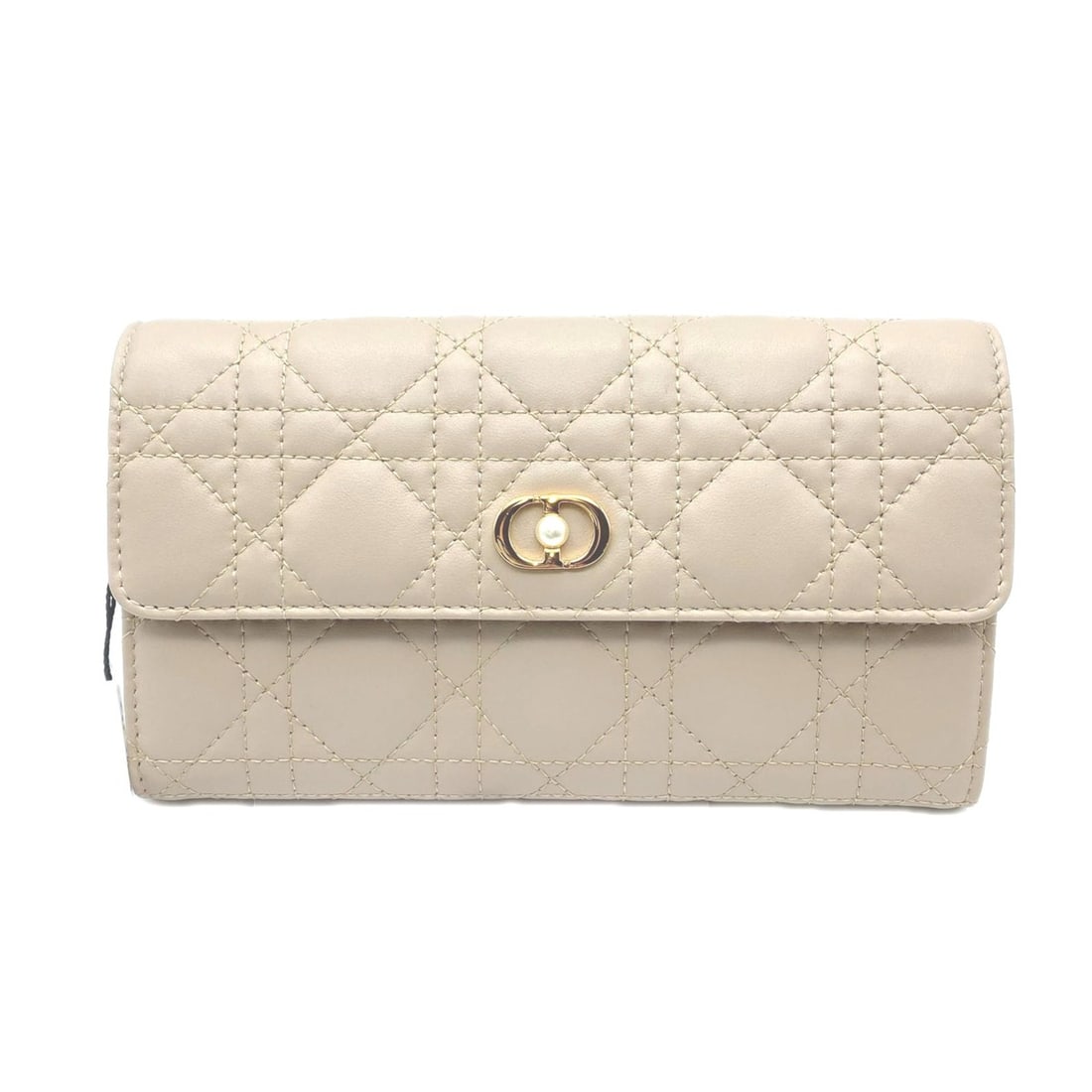 Christian Dior Cannage Lambskin Jolie Orchid Long Wallet S3106UNJB - Wallet, Powder Beige, Lambskin, (1 of 15)
