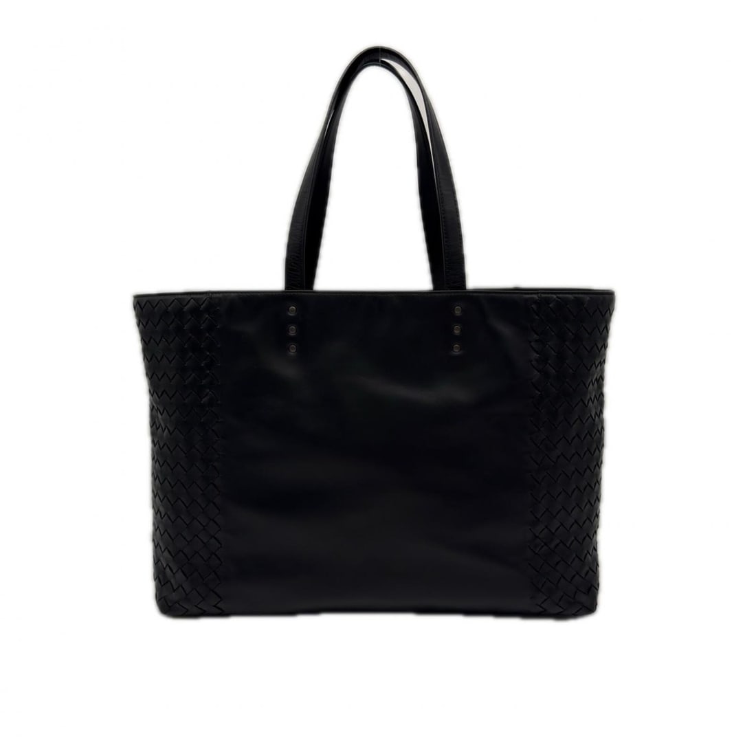 BOTTEGA VENETA Intrecciato Small Leather Tote Bag 386812 Handbag Black Men's: --- Catalog ---Category: SizeSize (HxWxD): 28cm x 26cm x 10cm / 11.02'' x 10.23'' x 3.93''Handle Length: 42.5cm / 16.73''Category: DesignType: Handbag, Tote bagColor: BlackGender: MenClosure: OpenMate