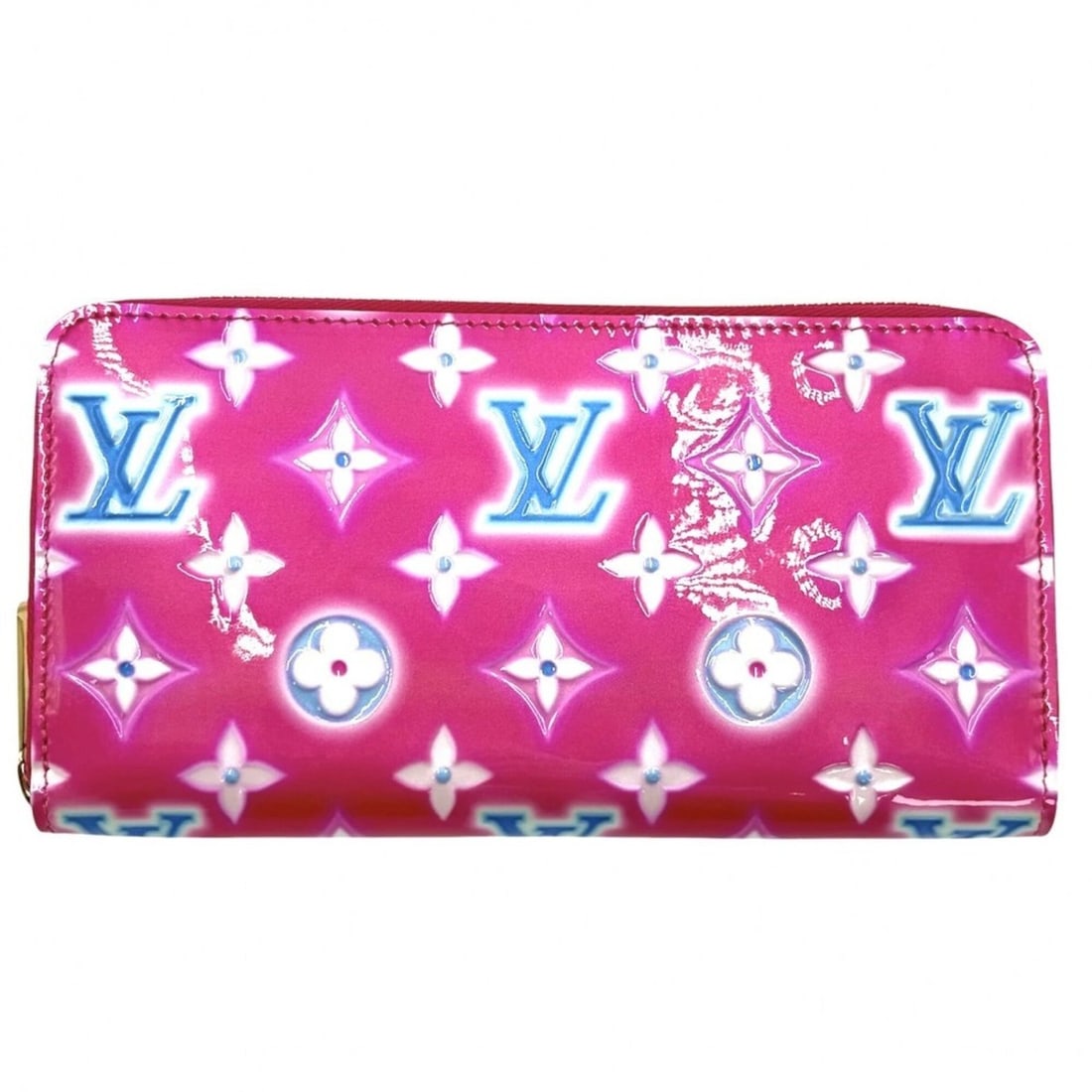 Louis Vuitton Women's Zippy Wallet Long with Round Zipper, 2022 Valentine's Day Collection, Pink,: --- Catalog ---Category: SizeSize (HxWxD): 10.5cm x 19.5cm x 2.5cm / 4.13'' x 7.67'' x 0.98''Category: DesignType: Long wallet (bi-fold)Color: PinkGender: WomenMaterial: Monogram Vernis Inner Pocket: 