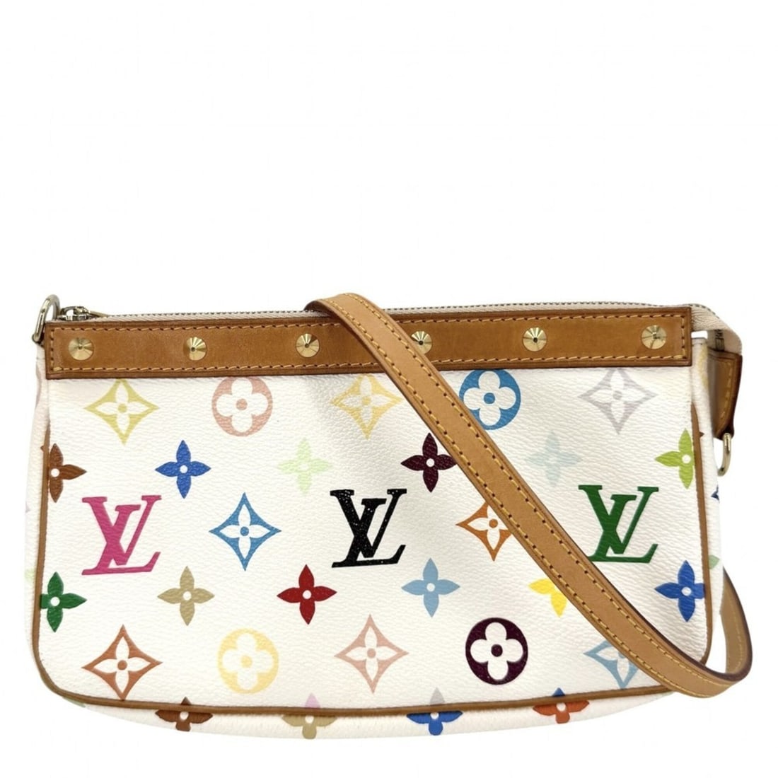 Louis Vuitton Shoulder Bag for Women, Pochette Accessoires, Bag, Crossbody LOUIS VUITTON M92649,: --- Catalog ---Category: SizeSize (HxWxD): 12cm x 21cm x 4cm / 4.72'' x 8.26'' x 1.57''Strap Length: 116cm / 45.66''Category: DesignType: Shoulder bagColor: Multi-color, WhiteGender: WomenMaterial: Mo