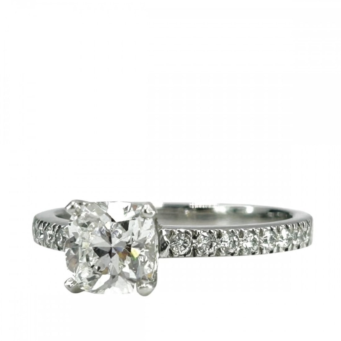 Tiffany & Co. Novo Brilliant Engagement Ring for Women, Cushion Cut Pave Diamond, Platinum 950,: --- Catalog ---Category: SizeJP Size: 11US Size: 6Inner Diameter: 15.00mm / 0.59''Category: DesignType: Engagement ringMetal: PlatinumStone: DiamondGender: WomenStone Cut: Cushion cutMetal Purity: Pla