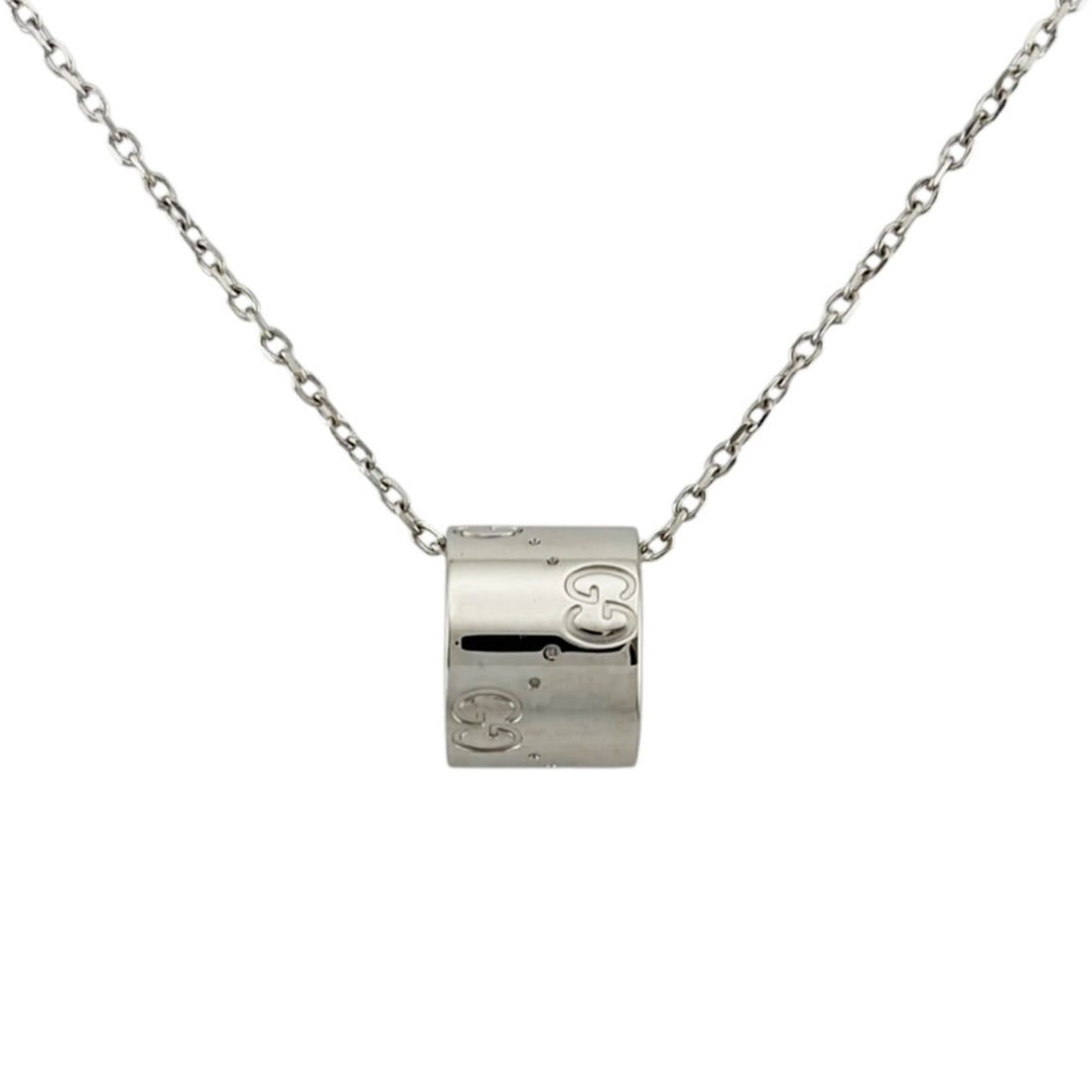 Gucci Icon Necklace, 18K White Gold, Women's GUCCI (1 of 11)