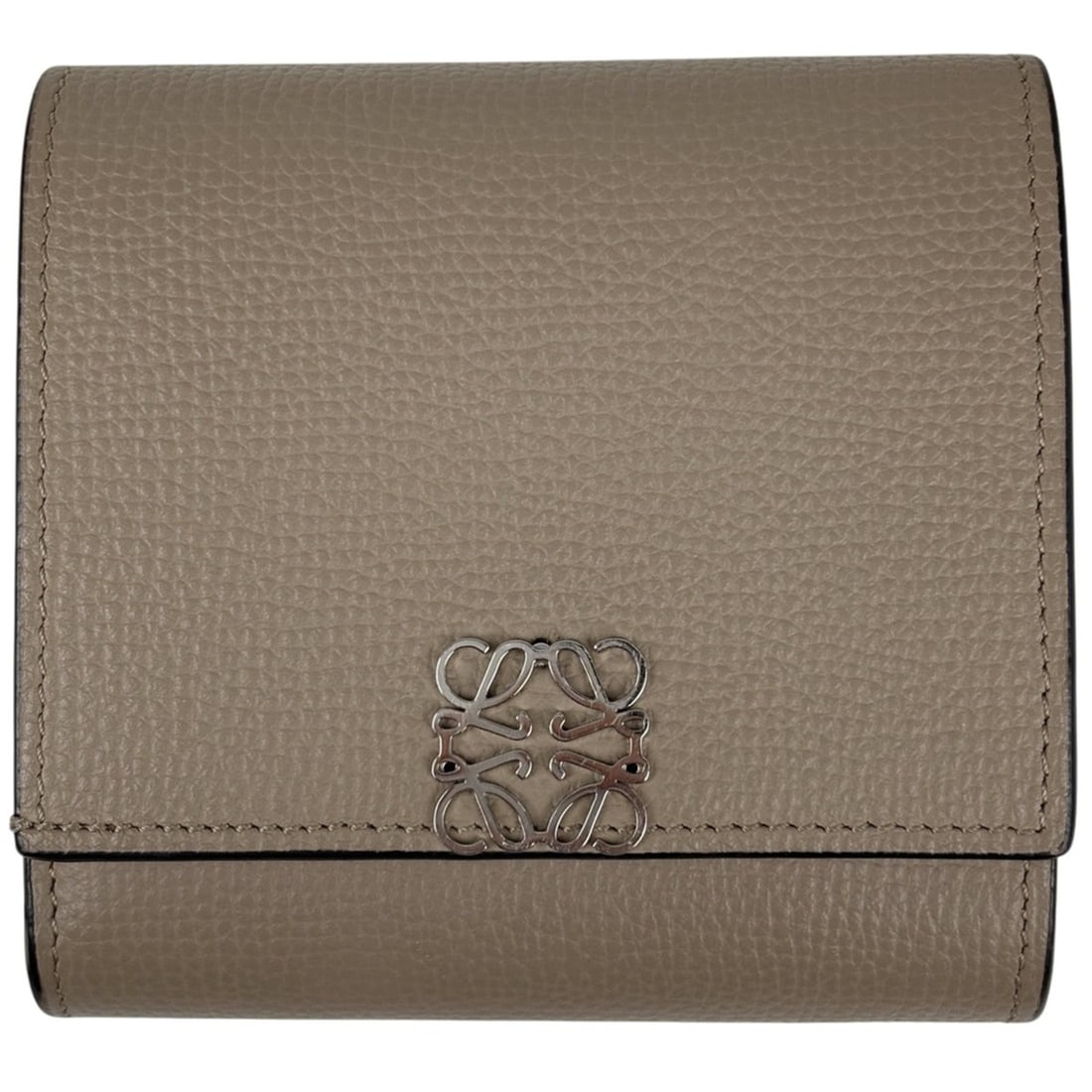 Loewe Anagram Compact Flap Wallet, Billfold, Coin Purse, Bi-fold Leather, Beige, Women's: --- Catalog ---Category: SizeSize (HxWxD): 10cm x 10cm x 3cm / 3.93'' x 3.93'' x 1.18''Category: DesignType: Coin purse/coin caseColor: BeigeGender: WomenMaterial: Leather Category: GeneralBrand: Loew