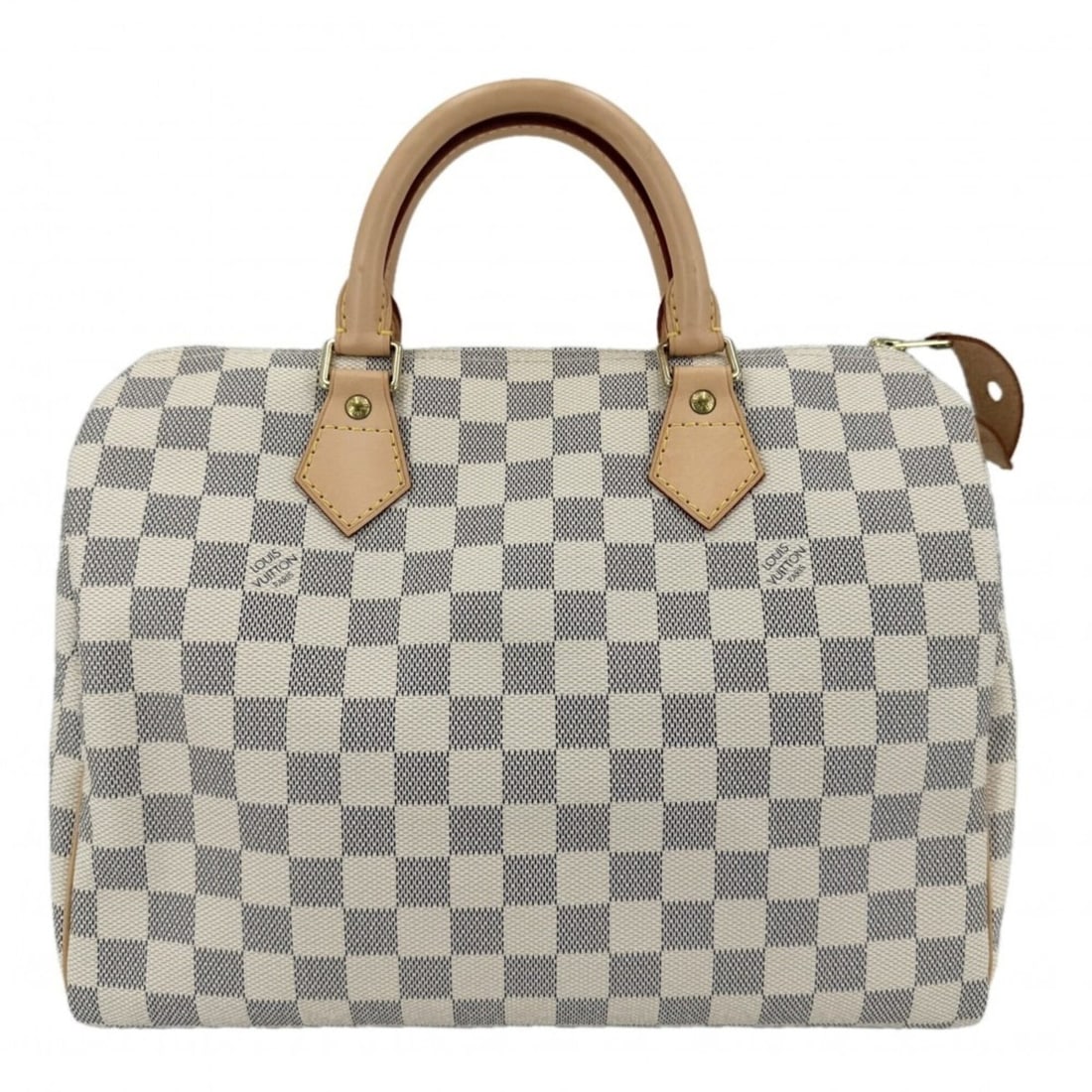 Louis Vuitton Women's Damier Azur Speedy 30 Boston Bag, White, Gold Hardware, N41533: --- Catalog ---Category: SizeSize (HxWxD): 24cm x 31cm x 18cm / 9.44'' x 12.2'' x 7.08''Category: DesignType: Boston bag, HandbagColor: Gray, WhiteGender: WomenMaterial: Damier Azur Category: GeneralM