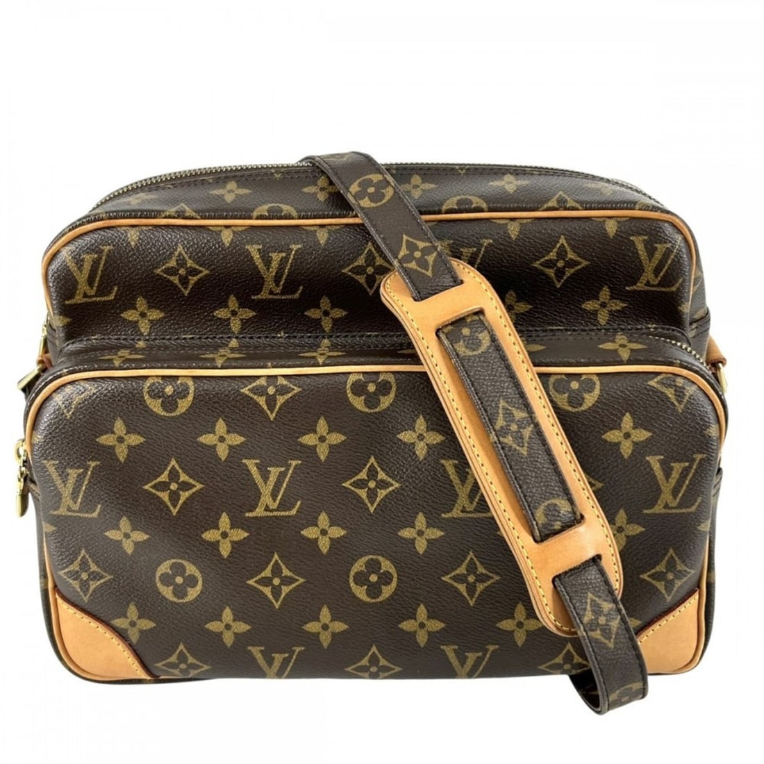 Louis Vuitton Nile Shoulder Bag for Women, M45244, Monogram Canvas, Brown, Gold Hardware: --- Catalog ---Category: SizeSize (HxWxD): 20cm x 28cm x 12.5cm / 7.87'' x 11.02'' x 4.92''Category: DesignType: Shoulder bagColor: BrownGender: WomenMaterial: Monogram , Canvas Category: GeneralMPN: 