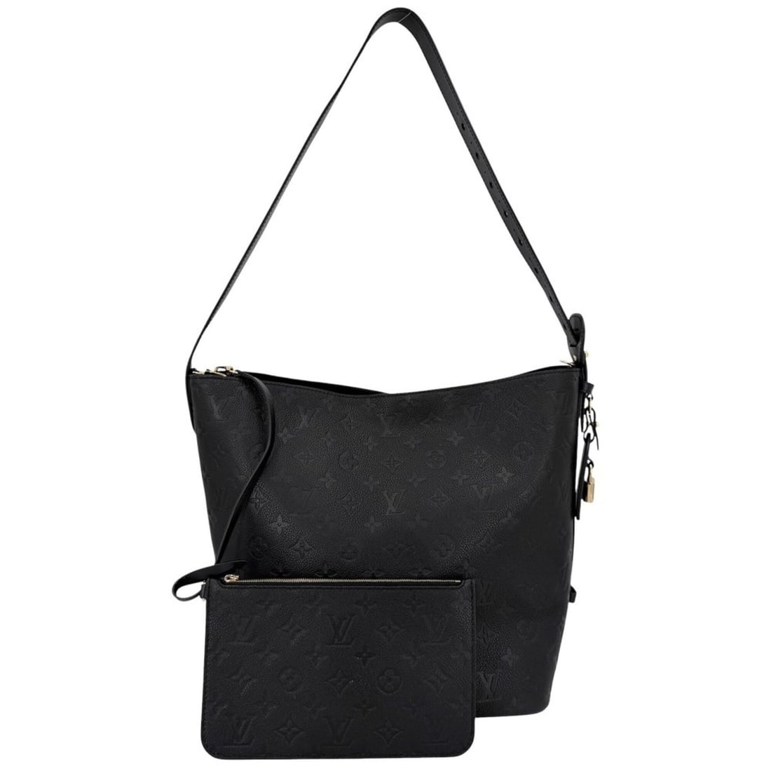 Louis Vuitton All-in-GM Shoulder Bag for Women, Large Capacity, M13044, Monogram Empreinte, Black,: --- Catalog ---Category: SizeSize (HxWxD): 31cm x 26cm x 18cm / 12.2'' x 10.23'' x 7.08''Category: DesignType: Shoulder bagColor: BlackGender: WomenMaterial: Monogram Empreinte Category: GeneralMPN: M