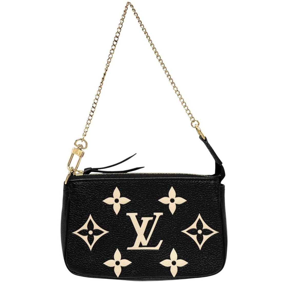Louis Vuitton Women's Mini Pochette Accessoires Bicolor Accessory Pouch LOUIS VUITTON M80732: --- Catalog ---Category: SizeSize (HxWxD): 9.5cm x 15cm x 3.5cm / 3.74'' x 5.9'' x 1.37''Category: DesignType: Handbag, Pochette, PouchColor: BlackGender: WomenMaterial: Monogram Empreinte Category: G
