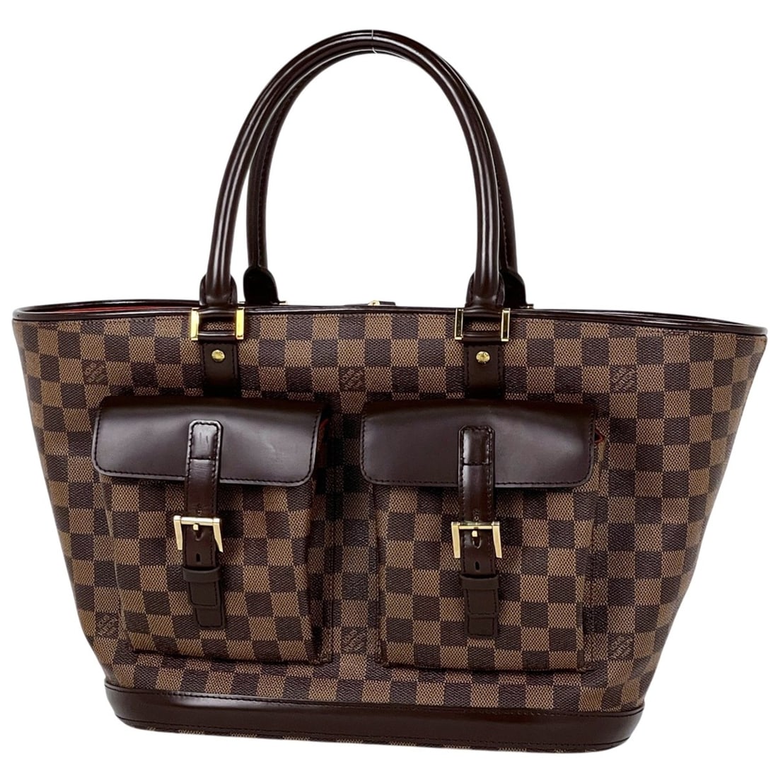 Louis Vuitton Manosque GM Handbag Tote Bag Damier Brown N51120 Women's: --- Catalog ---Category: SizeSize (HxWxD): 27cm x 33cm x 15cm / 10.62'' x 12.99'' x 5.9''Category: DesignType: Handbag, Tote bagColor: BrownGender: WomenMaterial: Damier Canvas Category: GeneralBrand: