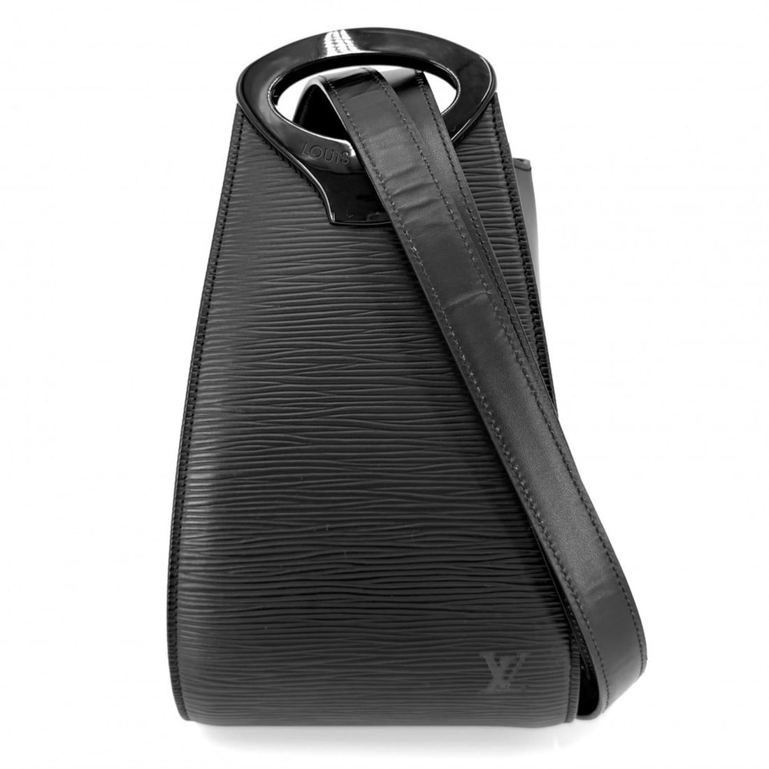 Louis Vuitton Epi Minuit Shoulder Bag for Women, Black, M52392, Noir (Black with Black Hardware): --- Catalog ---Category: SizeSize (HxWxD): 23cm x 13cm x 12cm / 9.05'' x 5.11'' x 4.72''Category: DesignType: Pochette, Shoulder bagColor: NoirGender: WomenMaterial: Epi leather Category: GeneralBrand