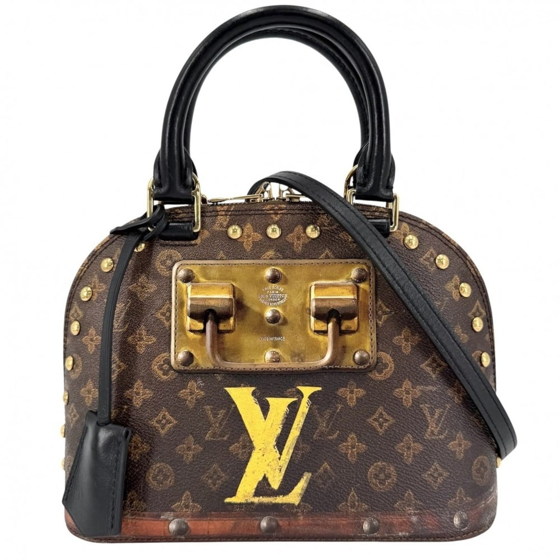Louis Vuitton Women's Transformed Monogram Alma BB Handbag Shoulder Bag Mini Brown Time Trunk LOUIS: --- Catalog ---Category: SizeSize (HxWxD): 17cm x 23cm x 11cm / 6.69'' x 9.05'' x 4.33''Category: DesignType: Handbag, Shoulder bagColor: BrownGender: WomenMaterial: Monogram Category: GeneralBrand: L