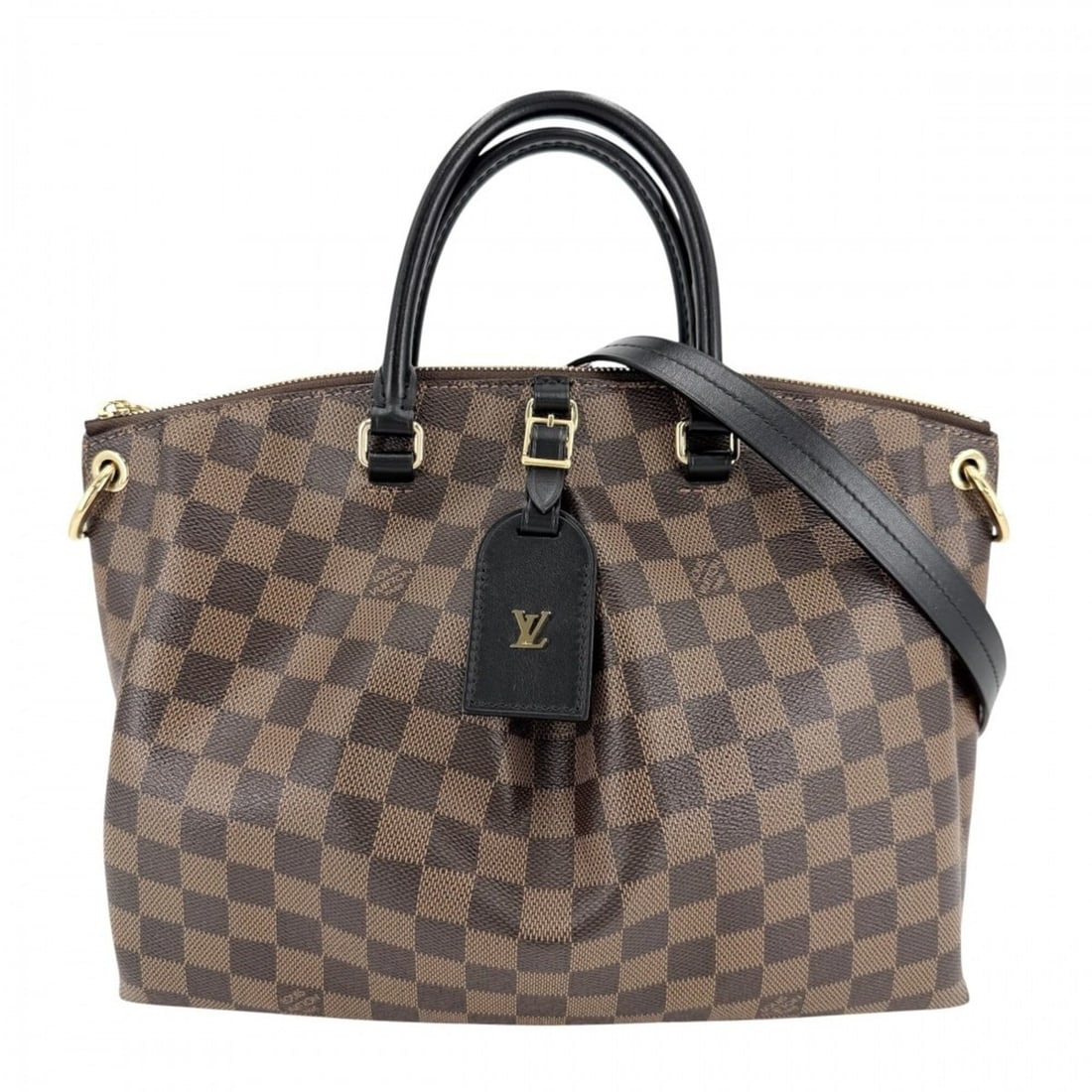 Louis Vuitton Women's Damier Odeon Tote MM Handbag Shoulder Bag Crossbody Brown LOUIS VUITTON N45283: --- Catalog ---Category: SizeSize (HxWxD): 26cm x 31.5cm x 13cm / 10.23'' x 12.4'' x 5.11''Category: DesignType: Handbag, Shoulder bagColor: BrownGender: WomenMaterial: Damier Canvas Category: General