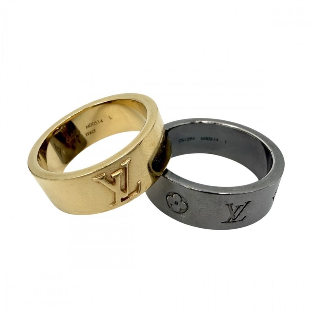 Louis Vuitton Men's Ring - LV Instinct Set 2 Large Size Accessories LOUIS VUITTON M00514 Gold and: --- Catalog ---Category: SizeJP Size: 21.5US Size: 10Category: DesignType: Band ringGender: MenCategory: GeneralBrand: Louis Vuitton--- Item List ---Section: ConditionRanking: Rank AB Used - Traces of