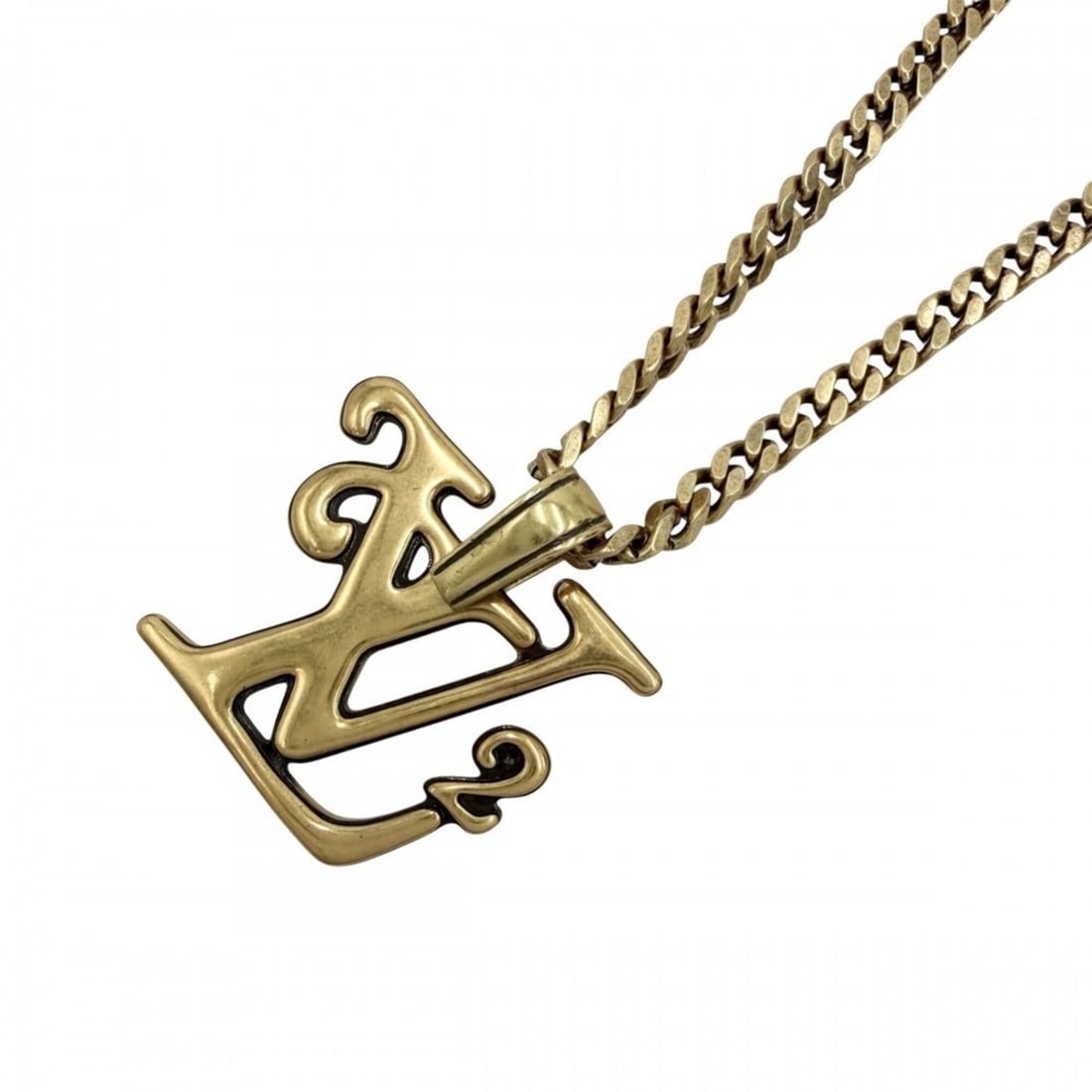 Louis Vuitton Men's Necklace, x NIGO Collier Squared LV Accessory Pendant, LOUIS VUITTON MP2692,: --- Catalog ---Category: SizePendant Size: 35mm x 35mm / 1.37'' x 1.37''Neck Circumference: 62.5 cm / 24.6''Category: DesignColor: GoldGender: MenPendant Type: PendantNecklace Type: NecklaceCategory: 