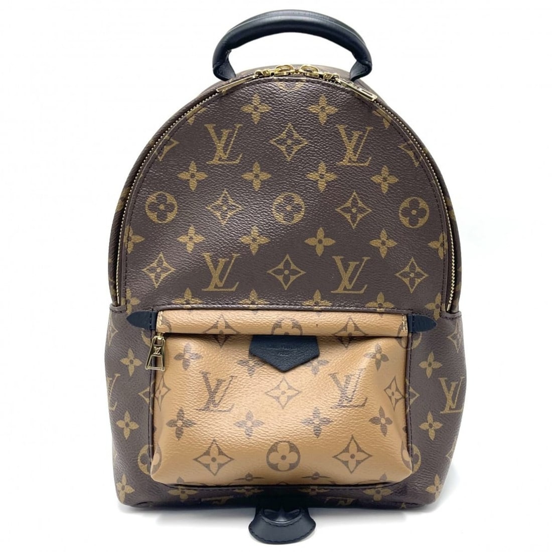 Louis Vuitton Women's Monogram Palm Springs Backpack PM, Brown, M43116, Gold Hardware: --- Catalog ---Category: SizeSize (HxWxD): 30cm x 20cm x 10cm / 11.81'' x 7.87'' x 3.93''Category: DesignType: BackpackGender: WomenMaterial: Monogram Reverse Category: GeneralMPN: M43116Brand: Louis 