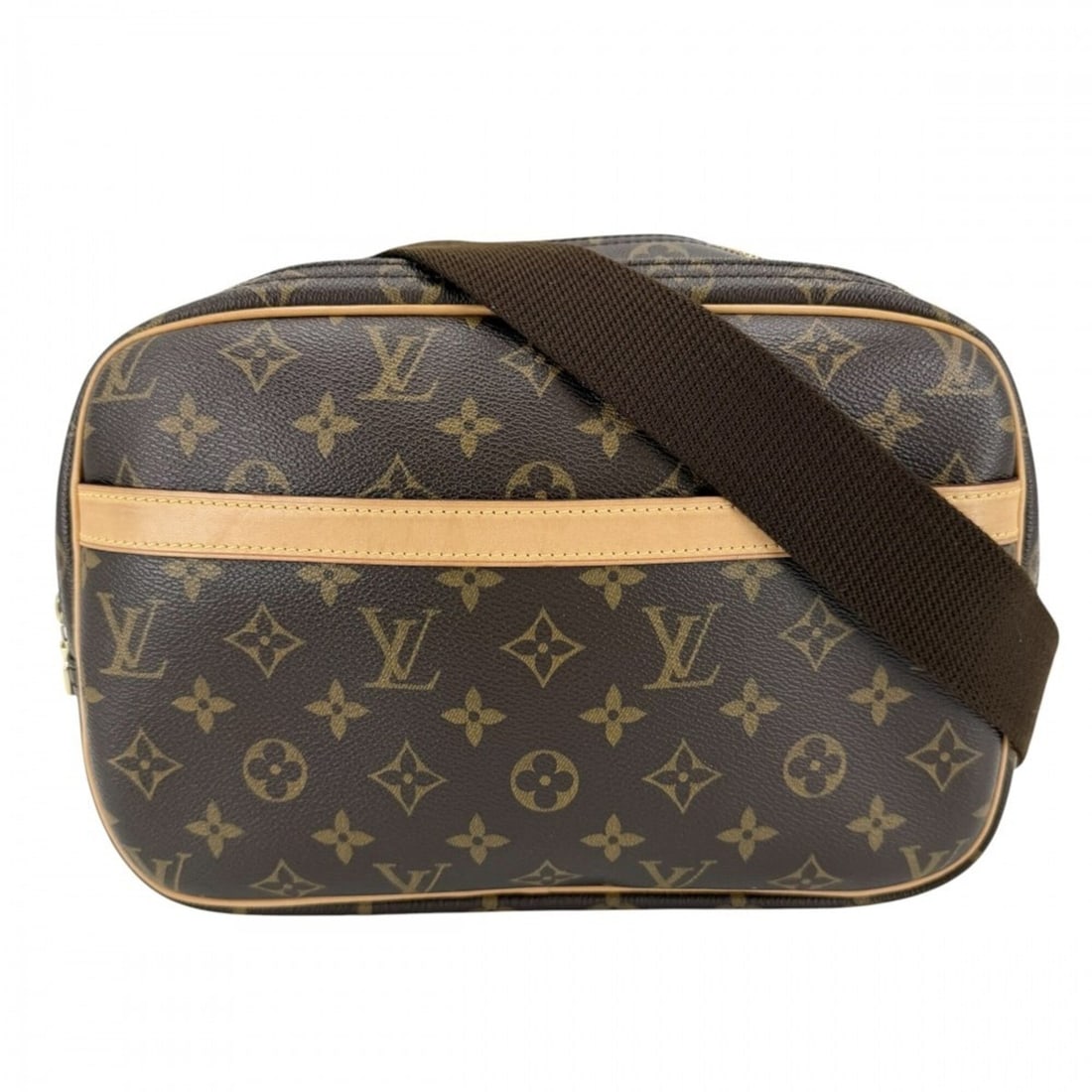 Louis Vuitton Reporter PM Shoulder Bag for Women, M45254, Monogram Canvas, Brown, Gold Hardware: --- Catalog ---Category: SizeSize (HxWxD): 20cm x 27cm x 13.5cm / 7.87'' x 10.62'' x 5.31''Category: DesignType: Shoulder bagColor: BrownGender: WomenMaterial: Monogram Category: GeneralMPN: M45254Bra
