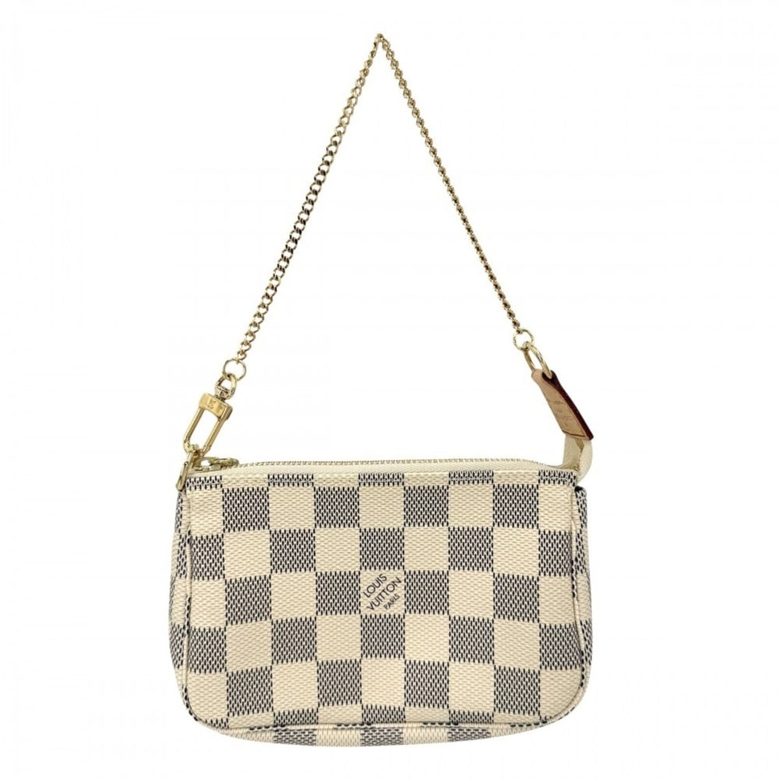 Louis Vuitton Women's Mini Pochette Accessoires Accessory Pouch Handbag LOUIS VUITTON N58010 Damier: --- Catalog ---Category: SizeSize (HxWxD): 10cm x 15cm x 3cm / 3.93'' x 5.9'' x 1.18''Category: DesignType: Handbag, PouchColor: WhiteGender: WomenMaterial: Damier Azur Category: GeneralMPN: N58010Bra