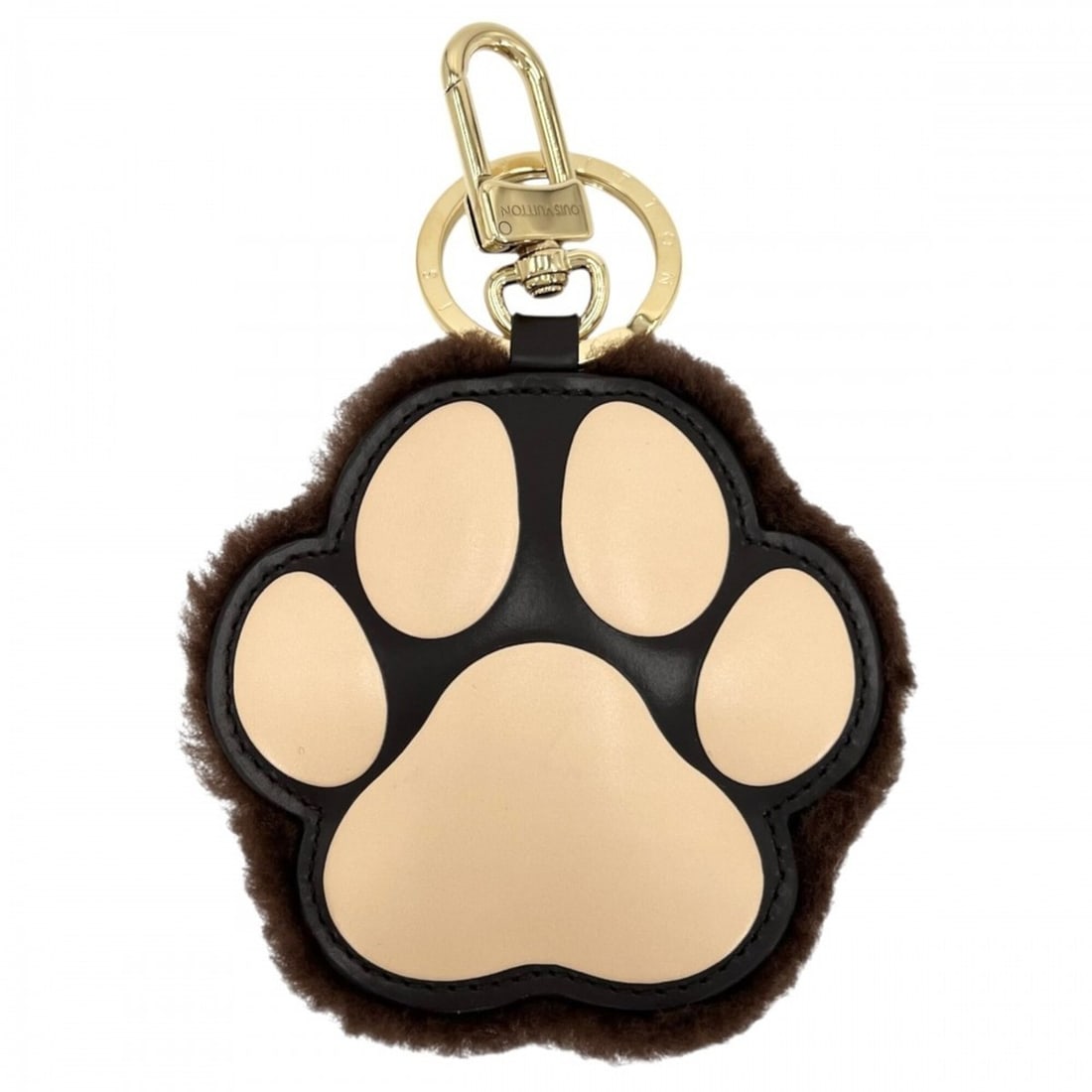 Louis Vuitton Bag Charm for Women, LV Paw Print, Fleur de Monogram Keychain, LOUIS VUITTON, Fur: --- Catalog ---Category: SizeSize (HxWxD): 9.5cm x 10cm x 2cm / 3.74'' x 3.93'' x 0.78''Category: DesignType: KeyringColor: BrownGender: WomenMaterial: Fur, LeatherCategory: GeneralMPN: M02292Brand: L