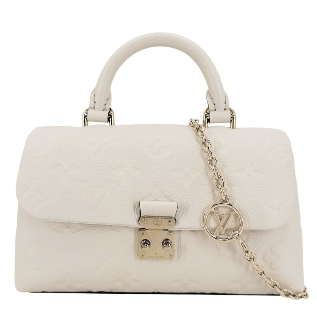 Louis Vuitton Women's Nano Madeleine Handbag Shoulder Bag Crossbody LOUIS VUITTON M12145 Monogram: --- Catalog ---Category: SizeSize (HxWxD): 12.5cm x 21cm x 6cm / 4.92'' x 8.26'' x 2.36''Category: DesignType: Handbag, Shoulder bagColor: CreamGender: WomenMaterial: Monogram Empreinte Category: Gene