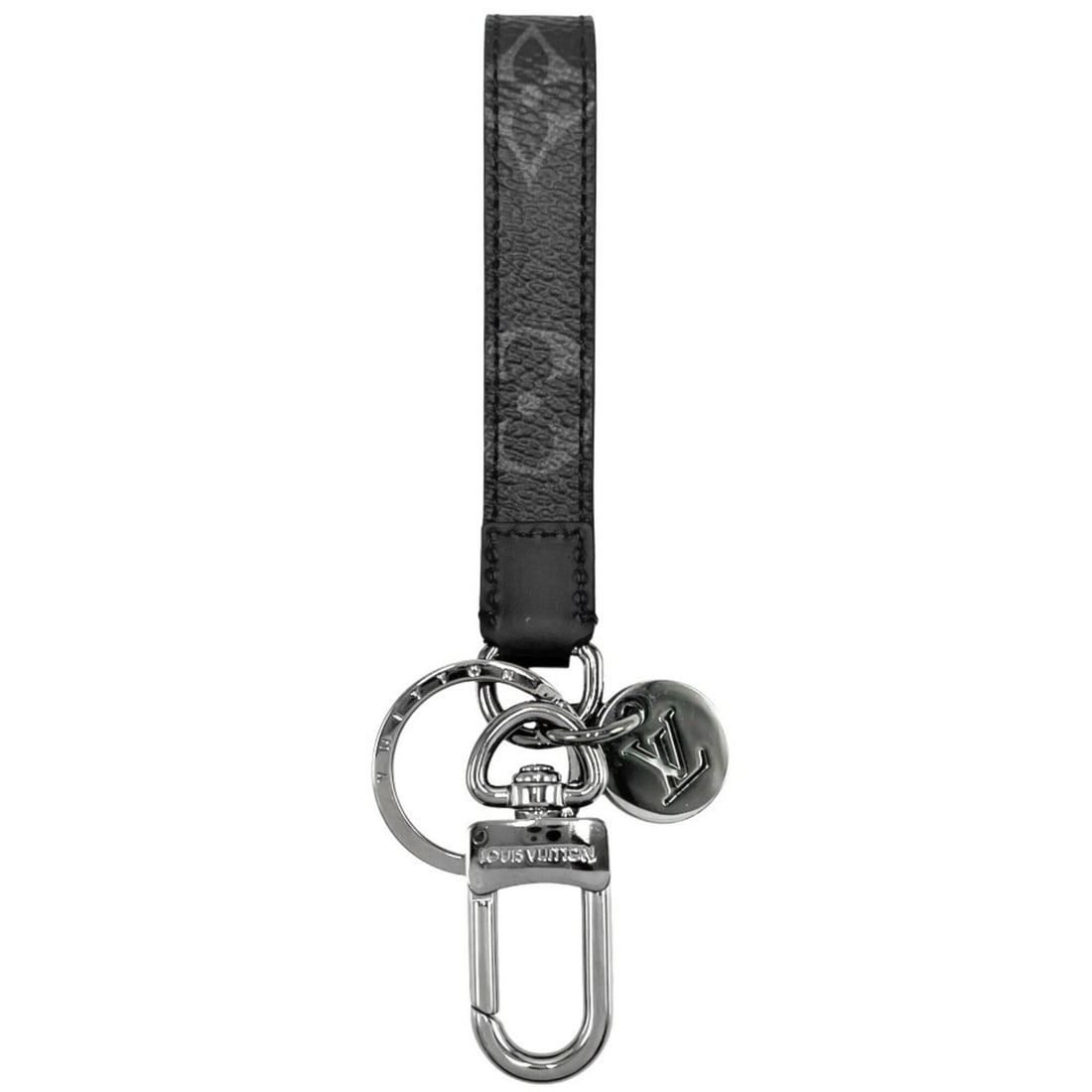 Louis Vuitton Men's Monogram Eclipse Portefeuille Dragonne Keyring Bag Charm Accessory LOUIS VUITTON (1 of 14)