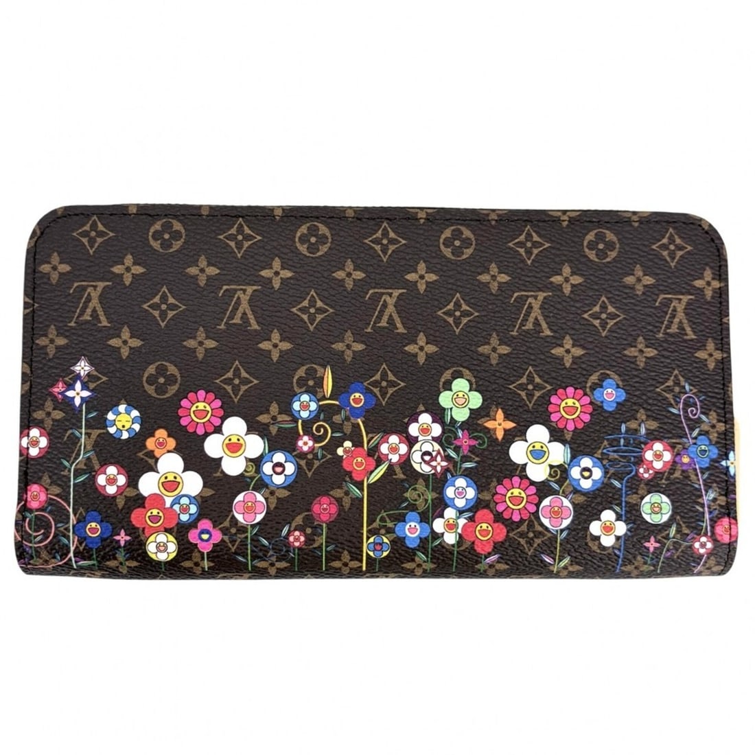 Louis Vuitton Women's Monogram LV x TM Zippy Wallet Long Wallet, designed by Takashi Murakami, Round: --- Catalog ---Category: SizeSize (HxWxD): 10.5cm x 19.5cm x 2.5cm / 4.13'' x 7.67'' x 0.98''Category: DesignType: Coin purse/coin caseColor: Brown, Monogram, Multi-colorGender: WomenMaterial: Monogra