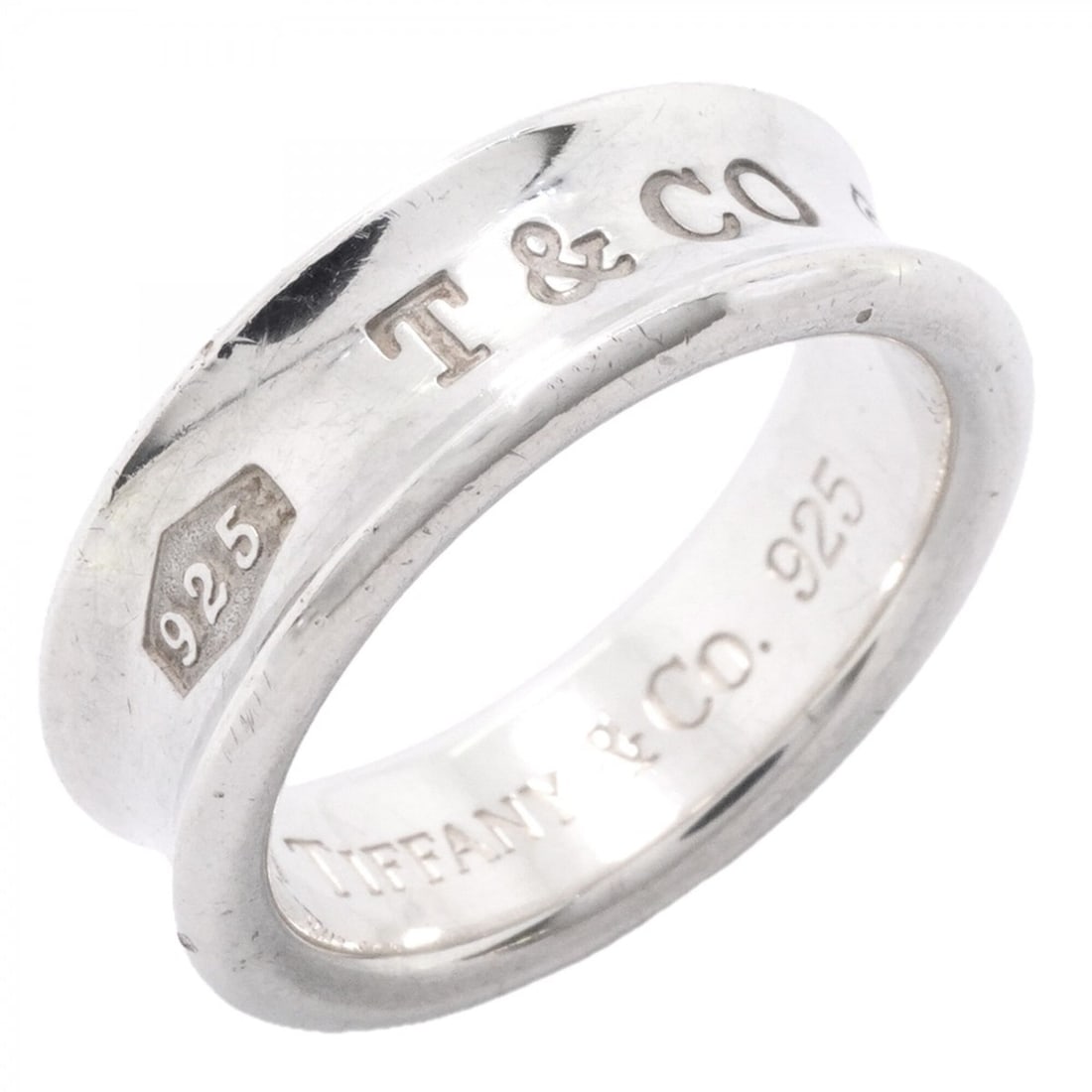 Tiffany & Co. Narrow Ring, Sterling Silver 925, Size 15, Women's: --- Catalog ---Category: SizeJP Size: 15US Size: 7.5Category: DesignType: Band ringGender: WomenMaterial: Silver 925Category: GeneralBrand: Tiffany--- Item List ---Section: ConditionRanking: Rank AB U