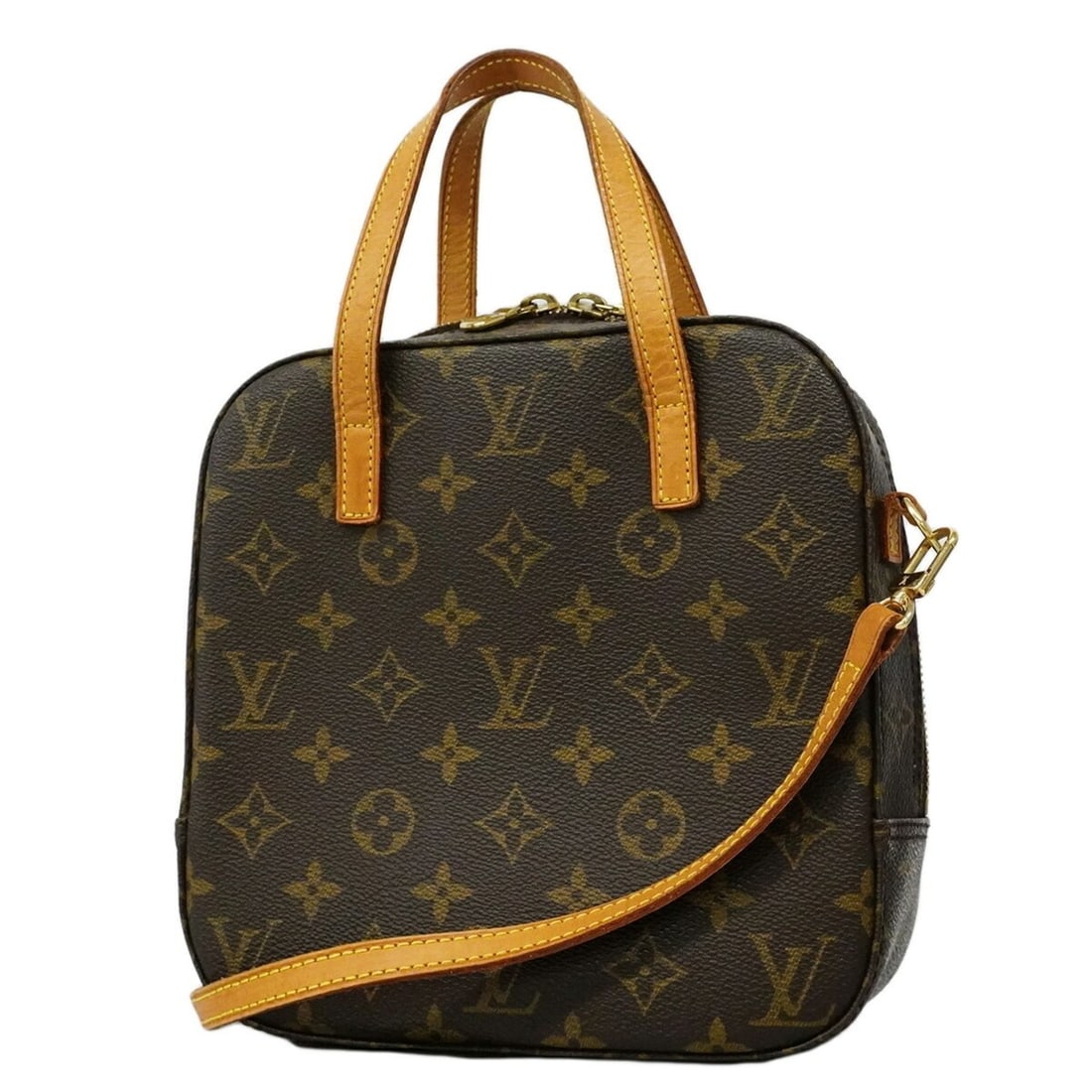 Louis Vuitton Monogram Spontini Handbag M47500 Brown 2-way bag for women: --- Catalog ---Category: SizeSize (HxWxD): 20.5cm x 20cm x 8cm / 8.07'' x 7.87'' x 3.14''Category: DesignType: HandbagColor: BrownGender: WomenCategory: GeneralMPN: M47500Brand: Louis Vuitton--- Item 