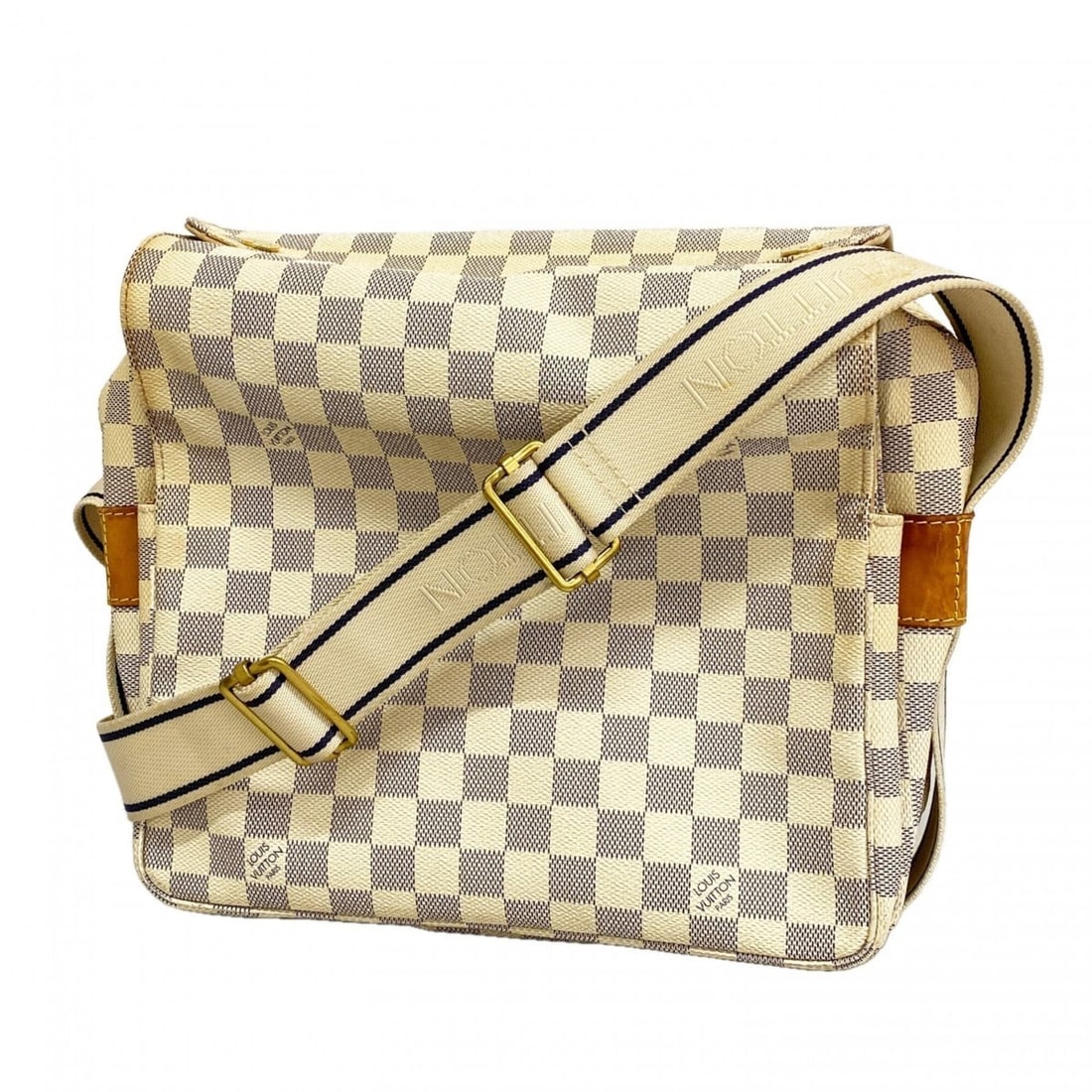 Louis Vuitton Damier Azur Naviglio Shoulder Bag N51189 White (Men's & Women's): --- Catalog ---Category: SizeSize (HxWxD): 25cm x 27cm x 14.5cm / 9.84'' x 10.62'' x 5.7''Category: DesignType: Shoulder bagColor: WhiteGender: Men,WomenCategory: GeneralMPN: N51189Brand: Louis Vuitto