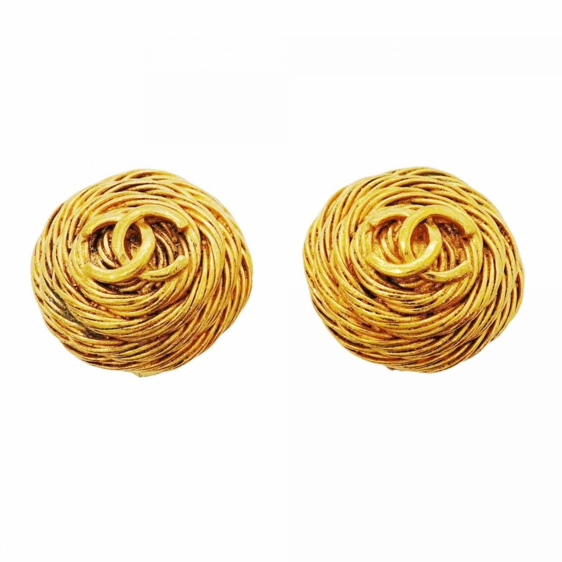Chanel Earrings, Coco Mark Circle, GP Plated Gold, Women's: --- Catalog ---Category: SizeSize (HxWxD): 27.30mm x 28.70mm / 1.07'' x 1.13''Category: DesignType: Clip earringsColor: GoldGender: WomenMaterial: Gold platingCategory: GeneralBrand: Chanel--- Item Li