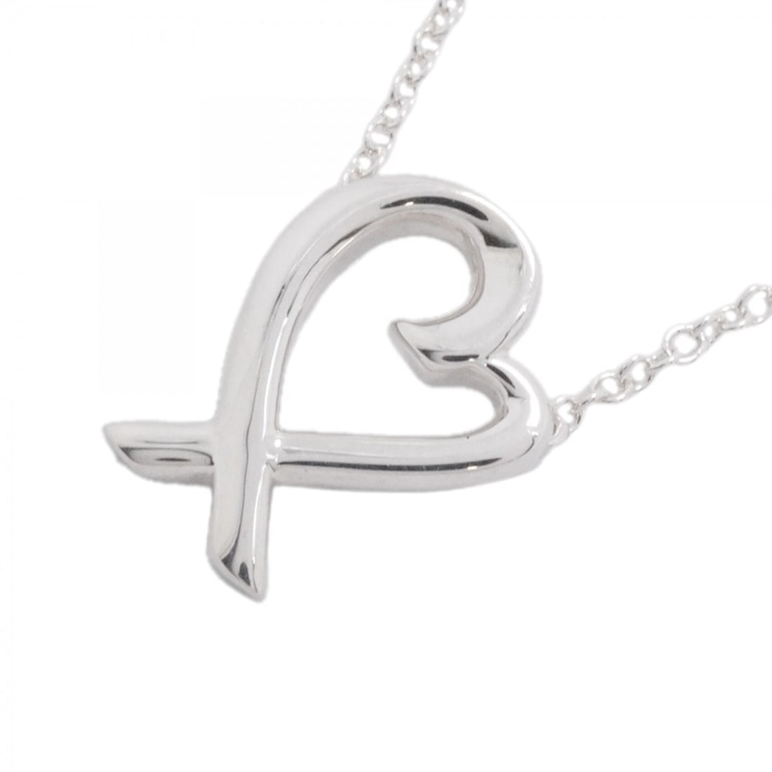Tiffany & Co. Loving Heart Necklace, Sterling Silver 925, Women's: --- Catalog ---Category: SizePendant Size: 11.6mm x 8.7mm / 0.45'' x 0.34''Neck Circumference: 41.5 cm / 16.33''Category: DesignGender: WomenMaterial: Silver 925Necklace Type: NecklaceCategory: Genera