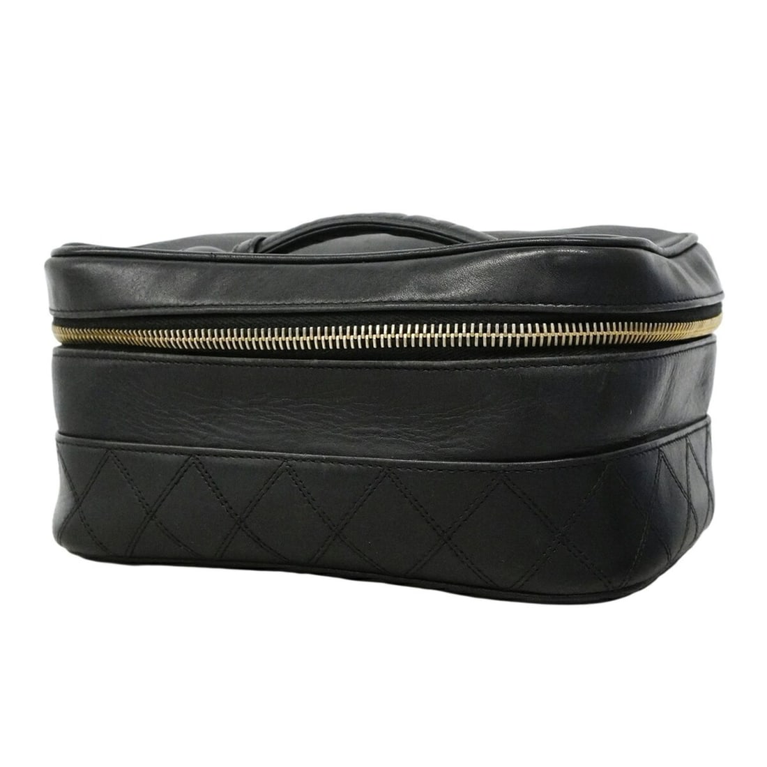 Chanel Bicolore Lambskin Handbag/Vanity Bag, Black, Women's: --- Catalog ---Category: SizeSize (HxWxD): 10cm x 19cm x 13.5cm / 3.93'' x 7.48'' x 5.31''Category: DesignType: Vanity bagColor: BlackGender: WomenMaterial: Leather Hardware Color: GoldLeather/Fur Typ