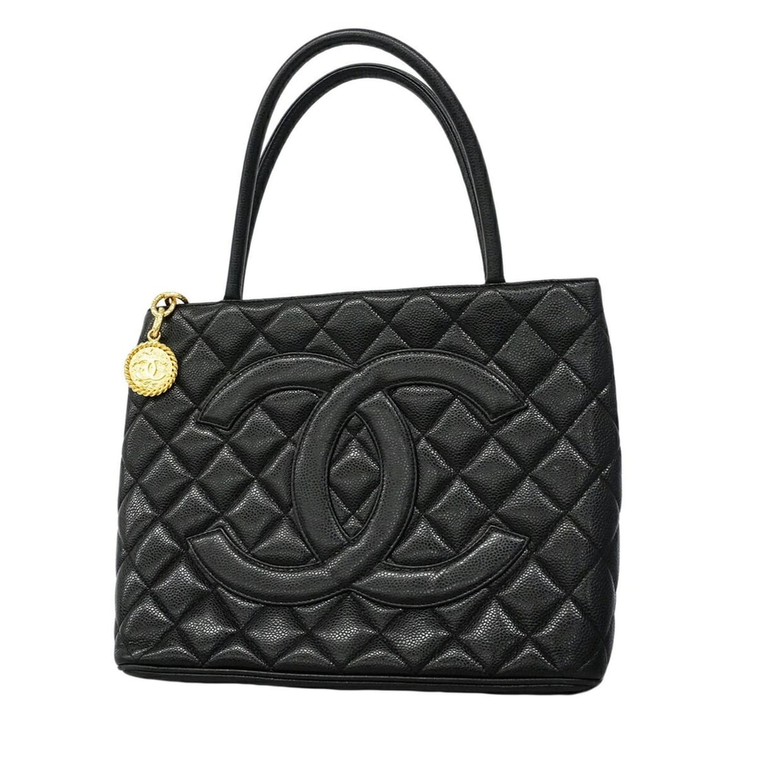 Chanel Tote Bag, Reissue Tote, Caviar Leather, Black, Women's: --- Catalog ---Category: SizeSize (HxWxD): 24cm x 29.5cm x 14.5cm / 9.44'' x 11.61'' x 5.7''Category: DesignType: Tote bagColor: BlackGender: WomenMaterial: Grained Calfskin Hardware Color: GoldCatego