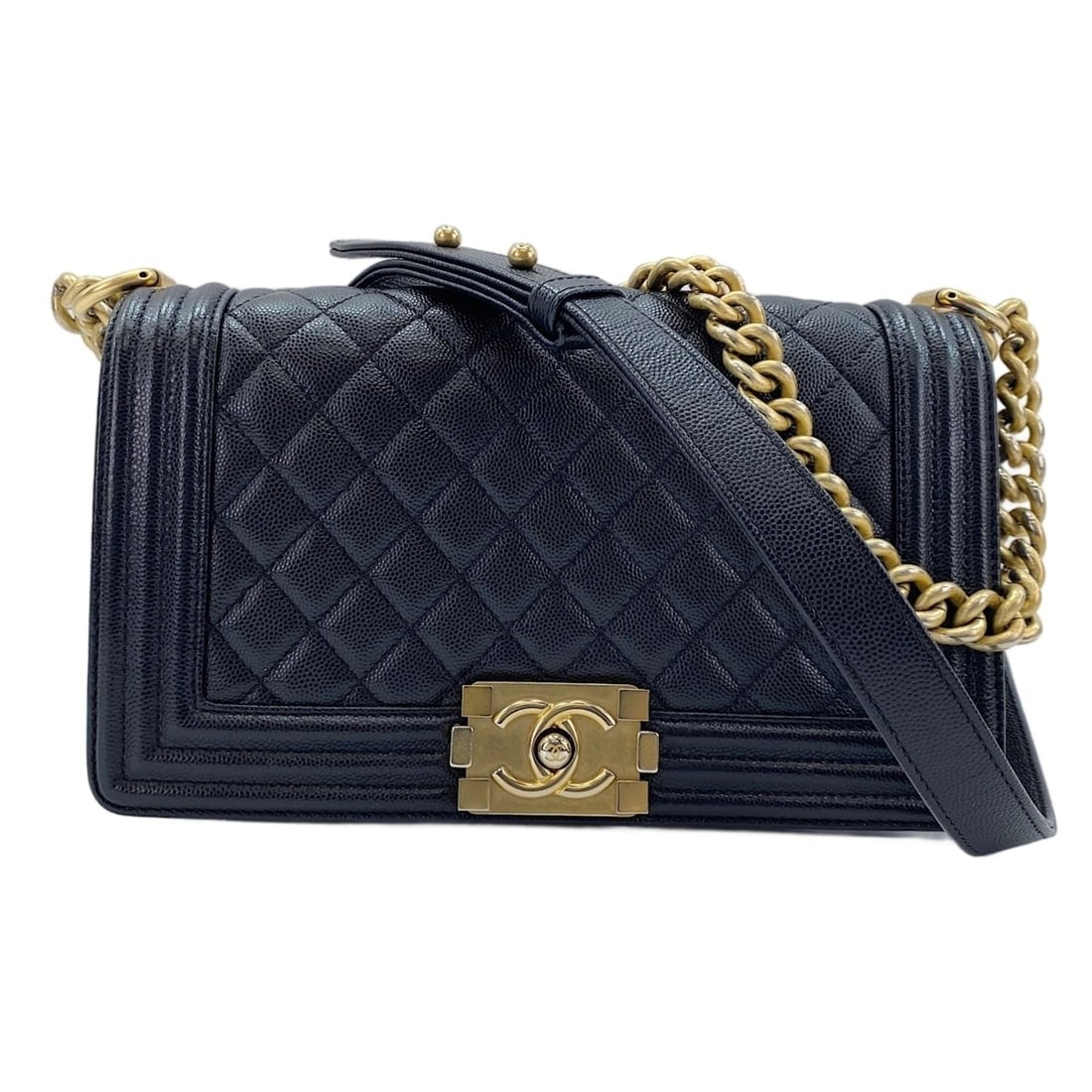 Chanel Boy 25 Shoulder Bag, Black: --- Catalog ---Category: SizeSize (HxWxD): 15cm x 25cm x 7cm / 5.9'' x 9.84'' x 2.75''Category: DesignType: Shoulder bagColor: BlackGender: WomenCategory: GeneralBrand: ChanelCountry of Origin: