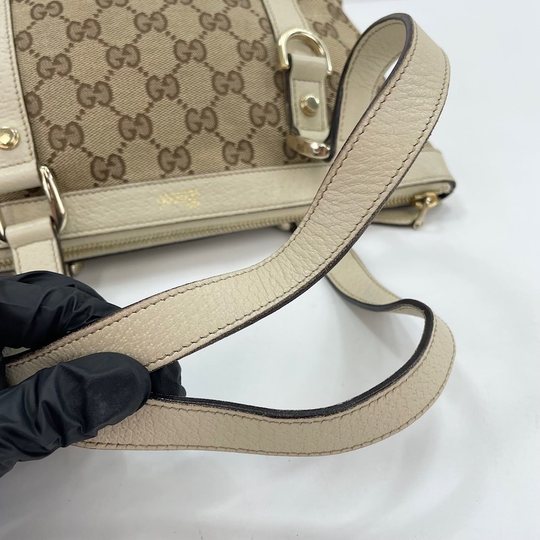 Gucci handbag, beige - 11