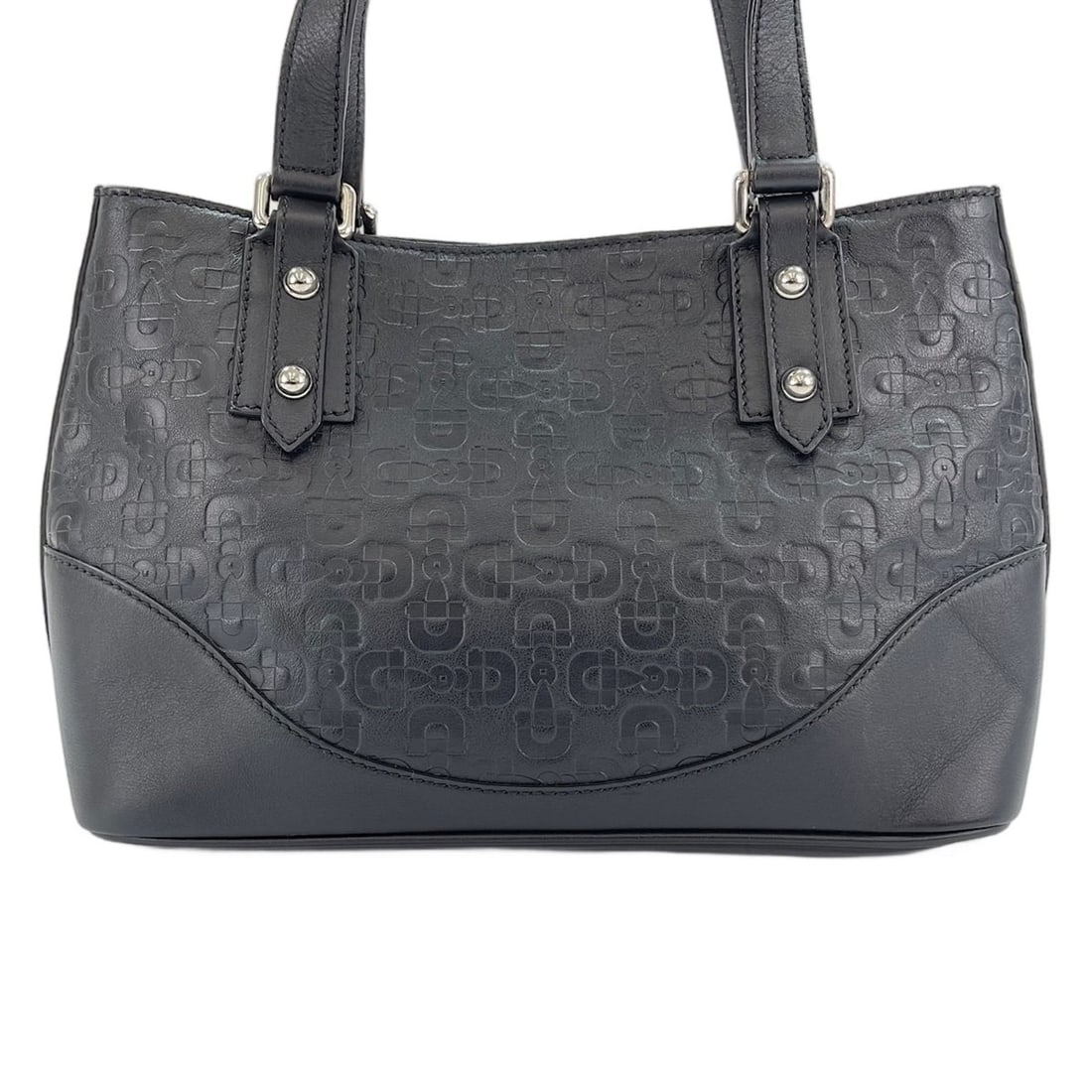 Gucci Horsebit Pattern Handbag, Black - 2