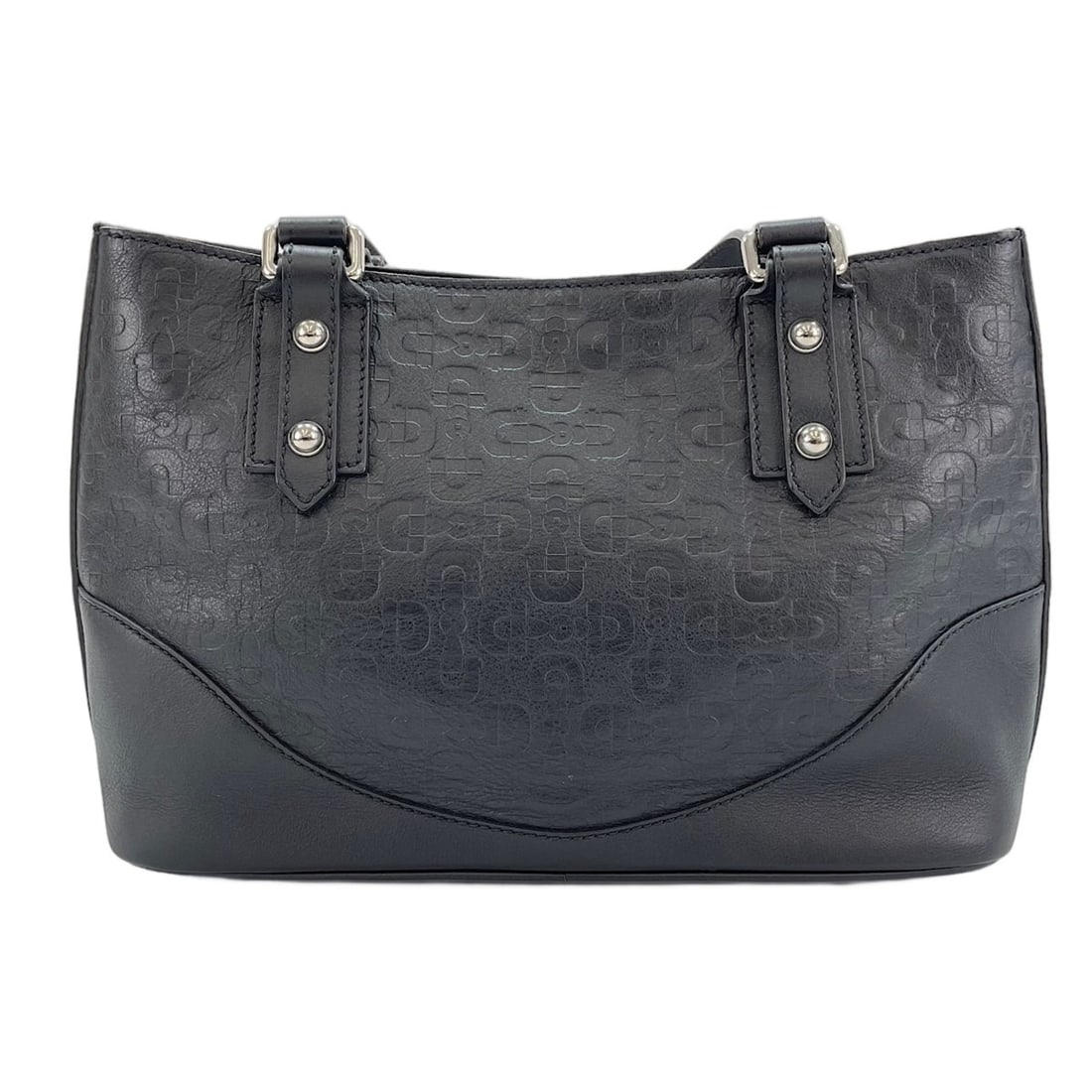 Gucci Horsebit Pattern Handbag, Black - 3