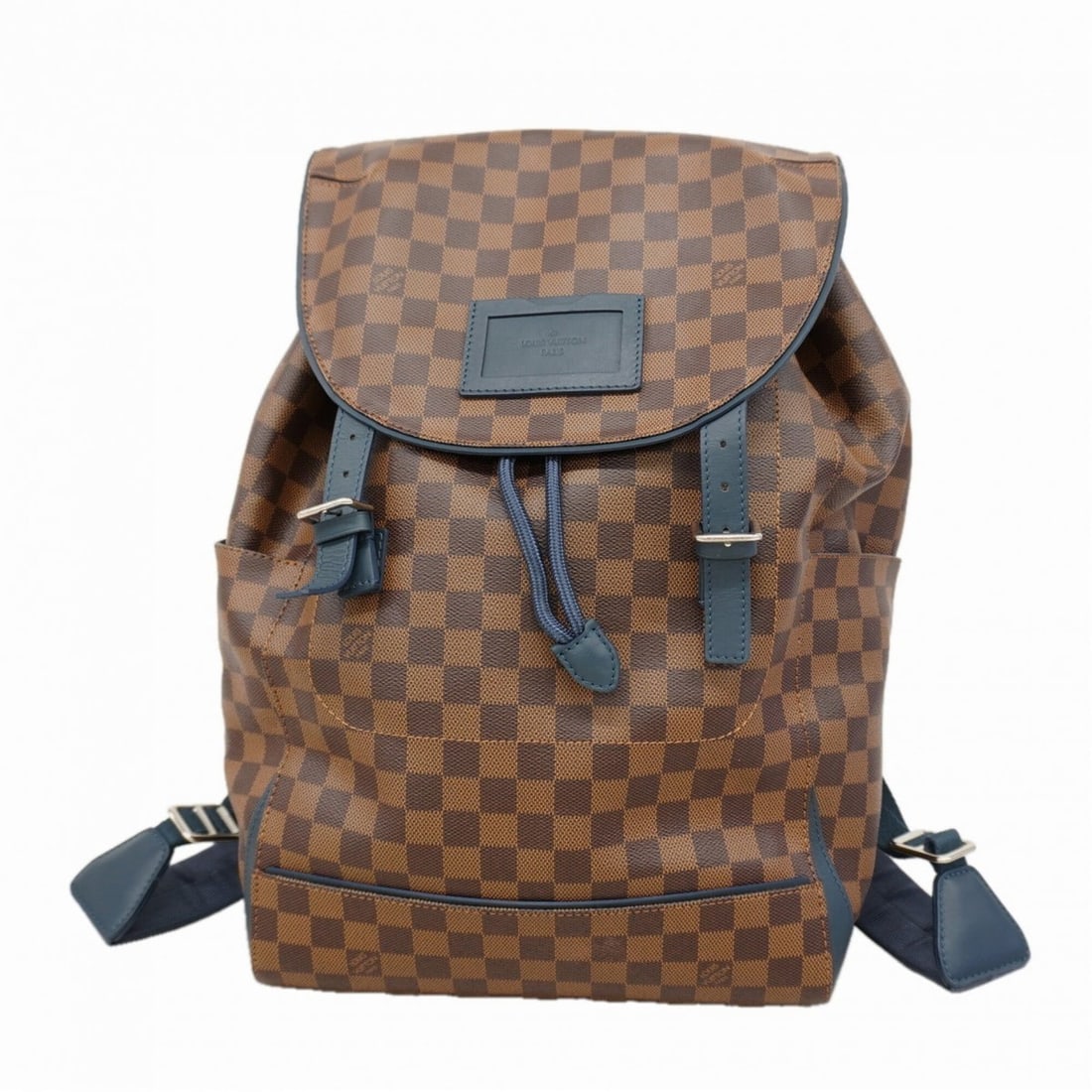 Louis Vuitton Damier Runner Backpack N41377 Navy Ebene Men's: --- Catalog ---Category: SizeSize (HxWxD): 44.5cm x 28cm x 13cm / 17.51'' x 11.02'' x 5.11''Category: DesignType: BackpackColor: Ebene, NavyGender: MenCategory: GeneralMPN: N41377Brand: Louis Vuitton-