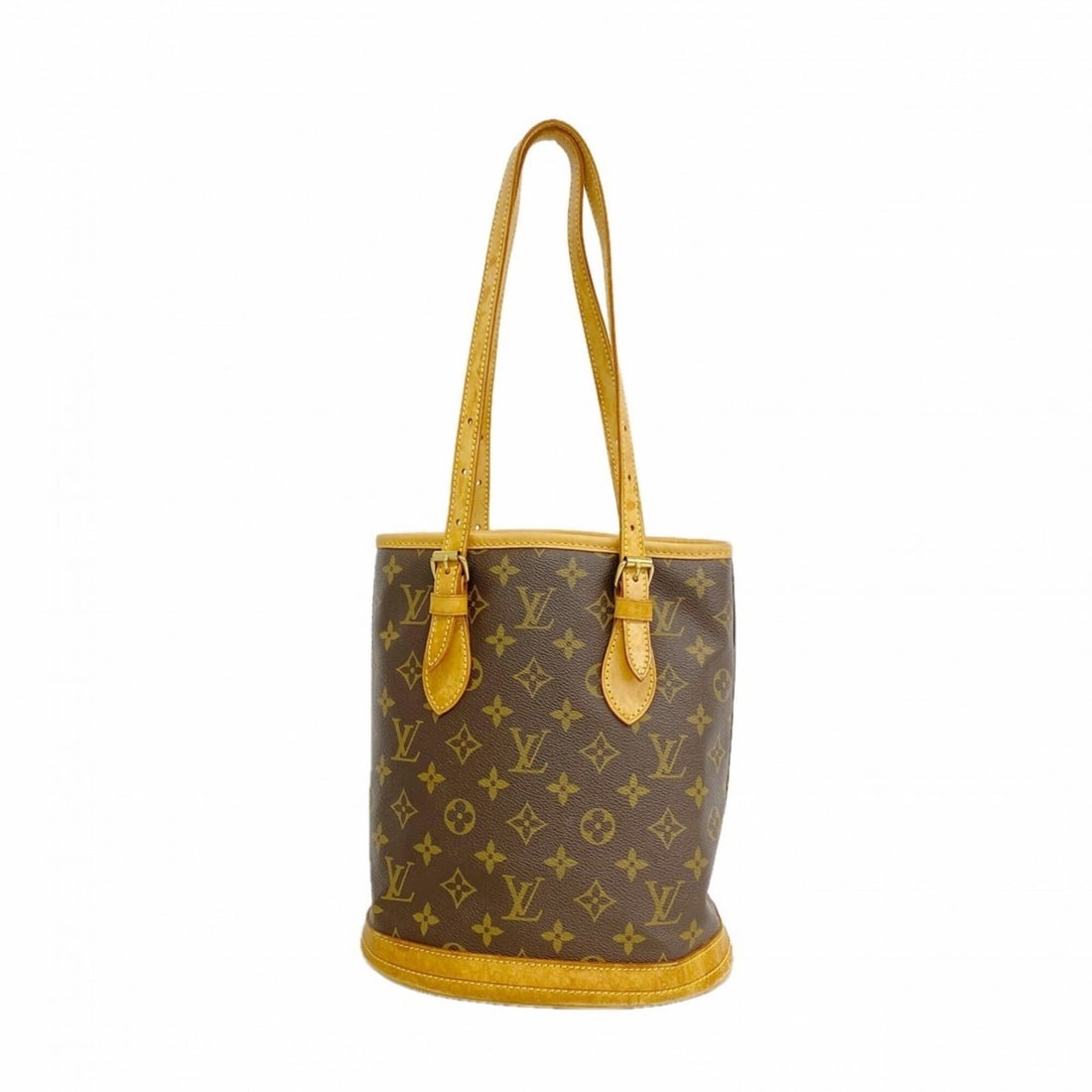 Louis Vuitton Monogram Bucket PM Tote Bag M42238 Brown (Women's): --- Catalog ---Category: SizeSize (HxWxD): 25.5cm x 23cm x 16cm / 10.03'' x 9.05'' x 6.29''Category: DesignType: Tote bagColor: BrownGender: WomenCategory: GeneralMPN: M42238Brand: Louis Vuitton--- It