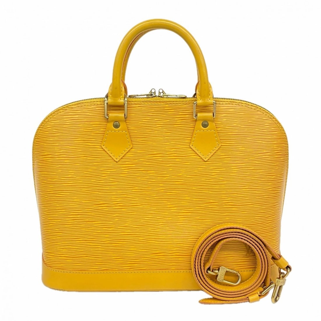 Louis Vuitton Alma Epi Handbag M52149 Jaune 2-way bag for women: --- Catalog ---Category: SizeSize (HxWxD): 24cm x 30.5cm x 16cm / 9.44'' x 12'' x 6.29''Category: DesignType: HandbagColor: JauneGender: WomenCategory: GeneralMPN: M52149Brand: Louis Vuitton--- Item L
