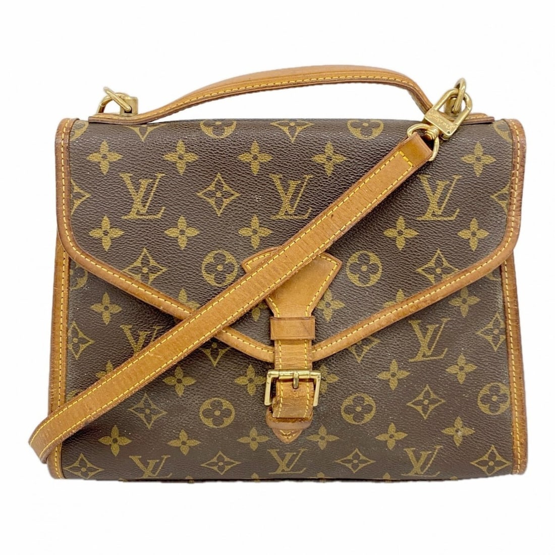 Louis Vuitton Monogram Bel Air Handbag M51122 Brown 2-way bag for women: --- Catalog ---Category: SizeSize (HxWxD): 22cm x 28.5cm x 9cm / 8.66'' x 11.22'' x 3.54''Category: DesignType: HandbagColor: BrownGender: WomenCategory: GeneralMPN: M51122Brand: Louis Vuitton--- Item
