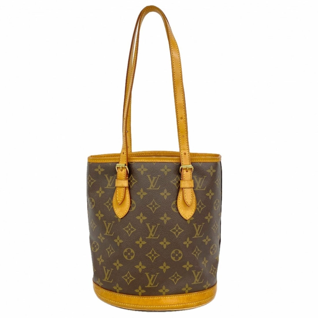 Louis Vuitton Monogram Bucket PM Tote Bag M42238 Brown (Women's): --- Catalog ---Category: SizeSize (HxWxD): 26cm x 22cm x 15.5cm / 10.23'' x 8.66'' x 6.1''Category: DesignType: Tote bagColor: BrownGender: WomenCategory: GeneralMPN: M42238Brand: Louis Vuitton--- Ite