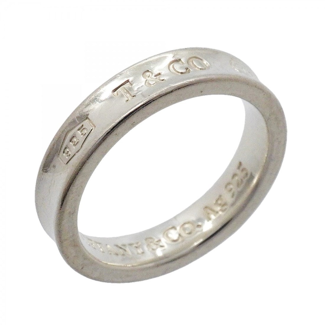 Tiffany & Co. Narrow Ring, Sterling Silver 925, Size 7.5, Women's: --- Catalog ---Category: SizeJP Size: 7.5US Size: 4Category: DesignType: Band ringGender: WomenMaterial: Silver 925Category: GeneralBrand: Tiffany--- Item List ---Section: ConditionRanking: Rank AB Us
