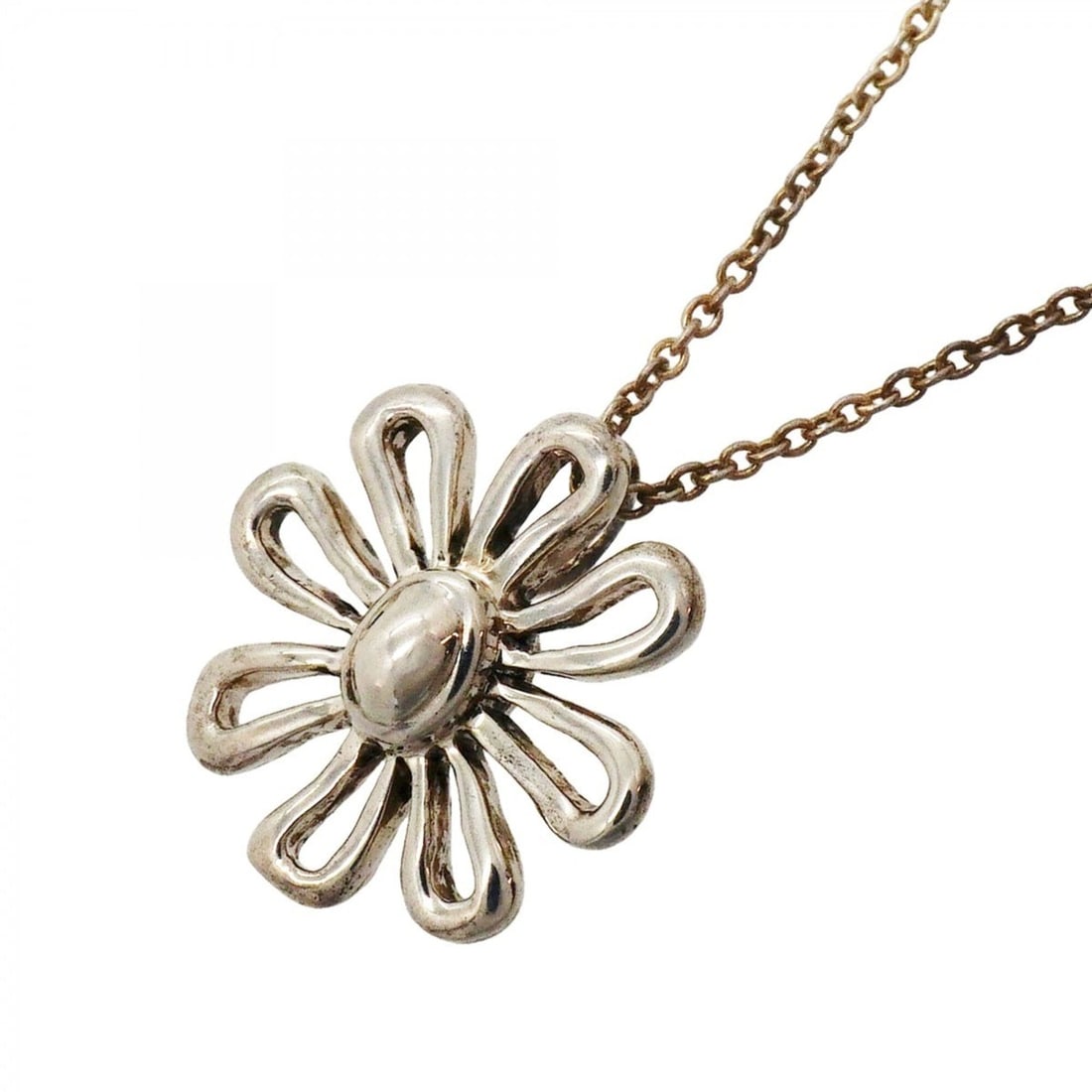 Tiffany & Co. Daisy Necklace, Sterling Silver 925, Women's: --- Catalog ---Category: SizePendant Size: 14.5mm x 14.4mm / 0.57'' x 0.56''Neck Circumference: 41 cm / 16.14''Category: DesignGender: WomenMaterial: Silver 925Necklace Type: NecklaceCategory: General