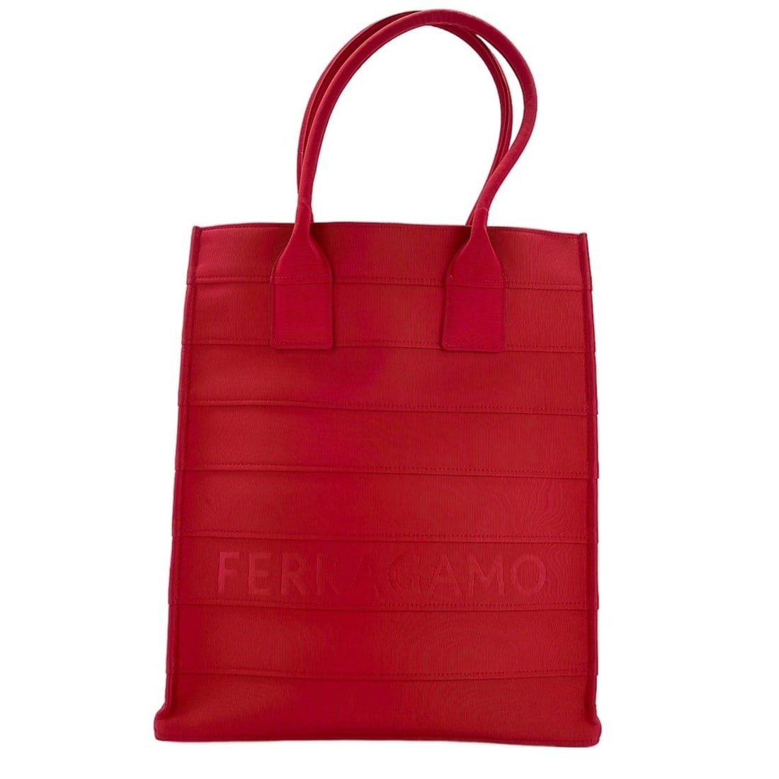 Salvatore Ferragamo Beachwear Gloss Tote Bag Red: --- Catalog ---Category: SizeSize (HxWxD): 39cm x 32cm x 13cm / 15.35'' x 12.59'' x 5.11''Category: DesignType: Tote bagColor: Red colorGender: WomenCategory: GeneralBrand: Salvatore FerragamoCountry 