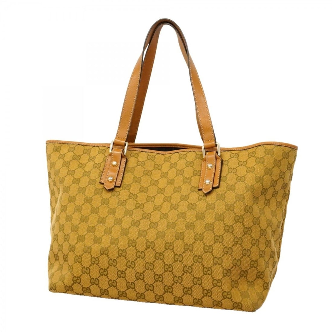 Gucci GG Canvas Tote Bag 257248, Brown Canvas, Women's, P3049393: --- Catalog ---Category: SizeSize (HxWxD): 28cm x 32.5cm x 16cm / 11.02'' x 12.79'' x 6.29''Category: DesignType: Tote bagColor: BrownGender: WomenMaterial: Canvas Hardware Color: GoldCategory: Genera