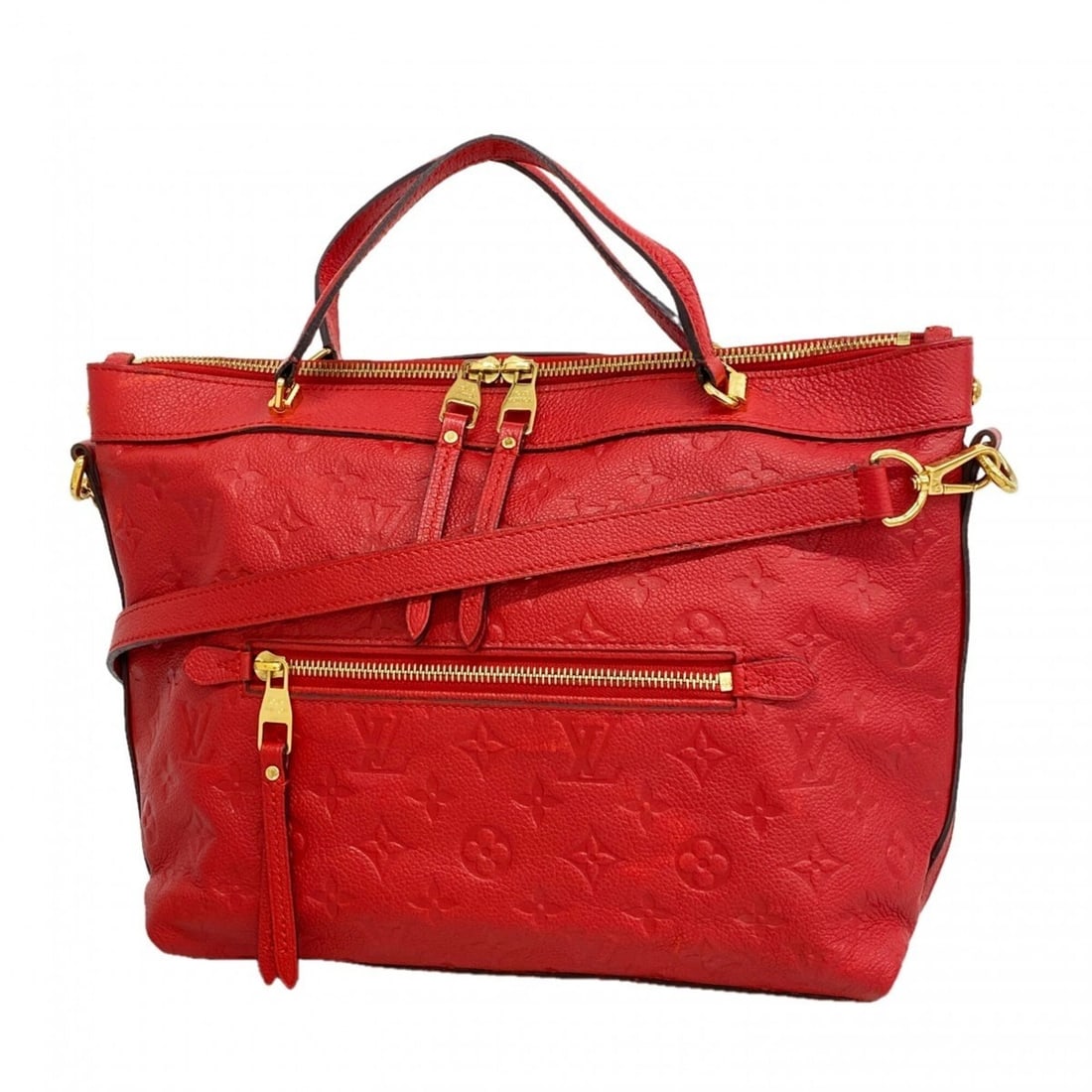 Louis Vuitton Monogram Empreinte Bastille PM Handbag M41169 Cerise 2-way bag for women P3048133: --- Catalog ---Category: SizeSize (HxWxD): 24cm x 28cm x 10.5cm / 9.44'' x 11.02'' x 4.13''Category: DesignType: HandbagColor: CeriseGender: WomenCategory: GeneralMPN: M41169Brand: Louis Vuitton--- It