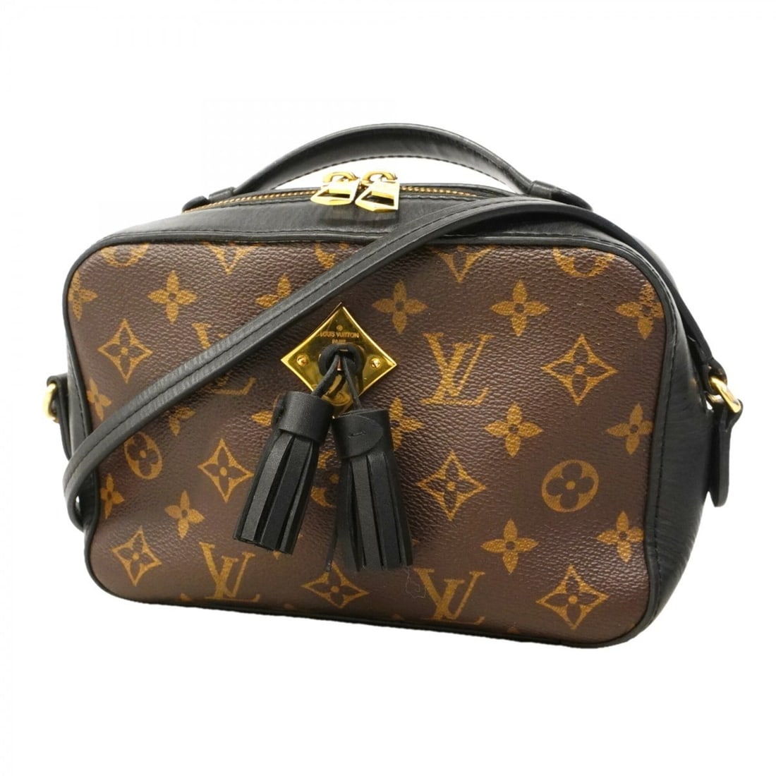 Louis Vuitton Monogram Saint-Onge Shoulder Bag M43555 Brown Black Women's P3069859: --- Catalog ---Category: SizeSize (HxWxD): 14.5cm x 21.5cm x 7cm / 5.7'' x 8.46'' x 2.75''Category: DesignType: Shoulder bagColor: Black, BrownGender: WomenCategory: GeneralMPN: M43555Brand: Louis Vui
