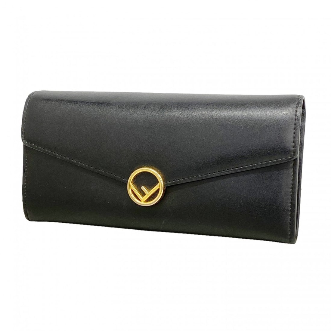 Fendi Leather Long Wallet, Black, Women's: --- Catalog ---Category: SizeSize (HxWxD): 9.5cm x 18.5cm x 3cm / 3.74'' x 7.28'' x 1.18''Category: DesignType: Long wallet (bi-fold)Color: BlackGender: WomenMaterial: Leather Category: GeneralBrand: 