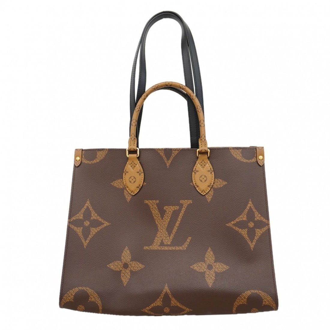 Louis Vuitton Monogram Giant Reverse OnTheGo MM Tote Bag M45321 Brown 2-way bag for women: --- Catalog ---Category: SizeSize (HxWxD): 27.5cm x 35cm x 14.5cm / 10.82'' x 13.77'' x 5.7''Category: DesignType: Tote bagColor: BrownGender: WomenCategory: GeneralMPN: M45321Brand: Louis Vuitton--- 