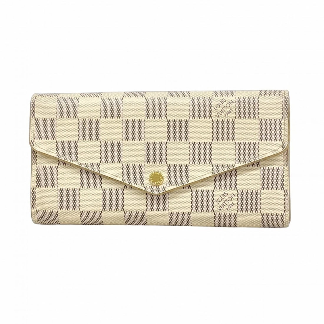 Louis Vuitton Damier Azur Portefeuille Sarah Long Wallet N63208 White Women's: --- Catalog ---Category: SizeSize (HxWxD): 10.5cm x 19cm x 3cm / 4.13'' x 7.48'' x 1.18''Category: DesignType: Long wallet (bi-fold)Color: WhiteGender: WomenCategory: GeneralMPN: N63208Brand: Louis Vu