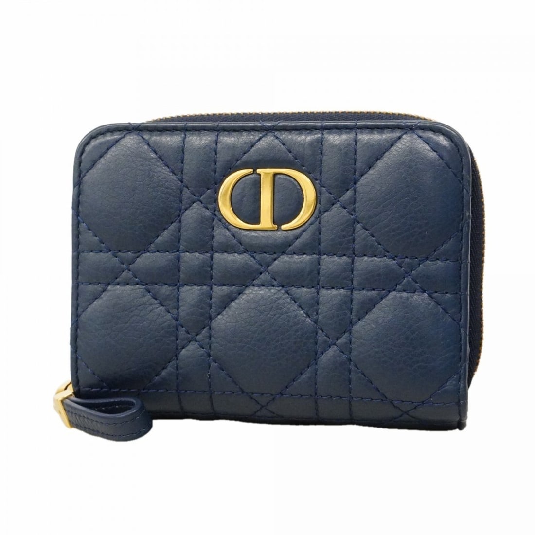 Christian Dior Cannage Leather Wallet, Blue, Women's: --- Catalog ---Category: SizeSize (HxWxD): 9cm x 12cm x 2.5cm / 3.54'' x 4.72'' x 0.98''Category: DesignType: Wallet (bi-fold)Color: BlueGender: WomenMaterial: Leather Category: GeneralBrand: Christia